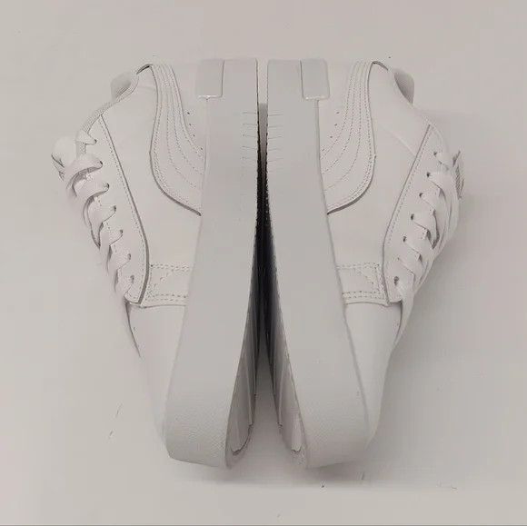 Puma Puma Women's Jada White & Silver Low Top Sneakers - US9.5 Size US 9.5 / IT 39.5 - 6 Thumbnail