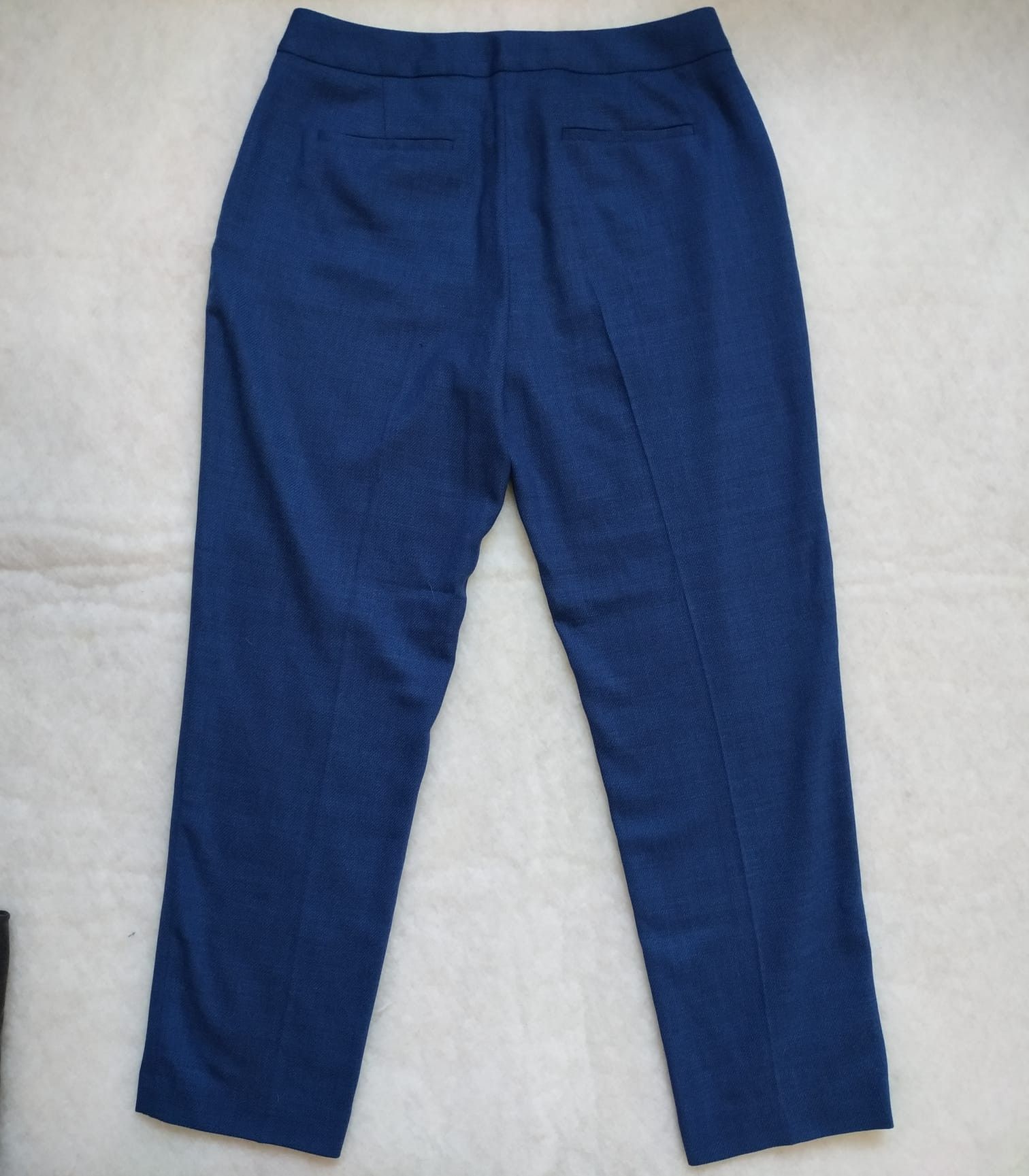 Reiss REISS Malani Blue Slim-Leg Trousers Wool Size 32" / US 10 / IT 46 - 2 Thumbnail