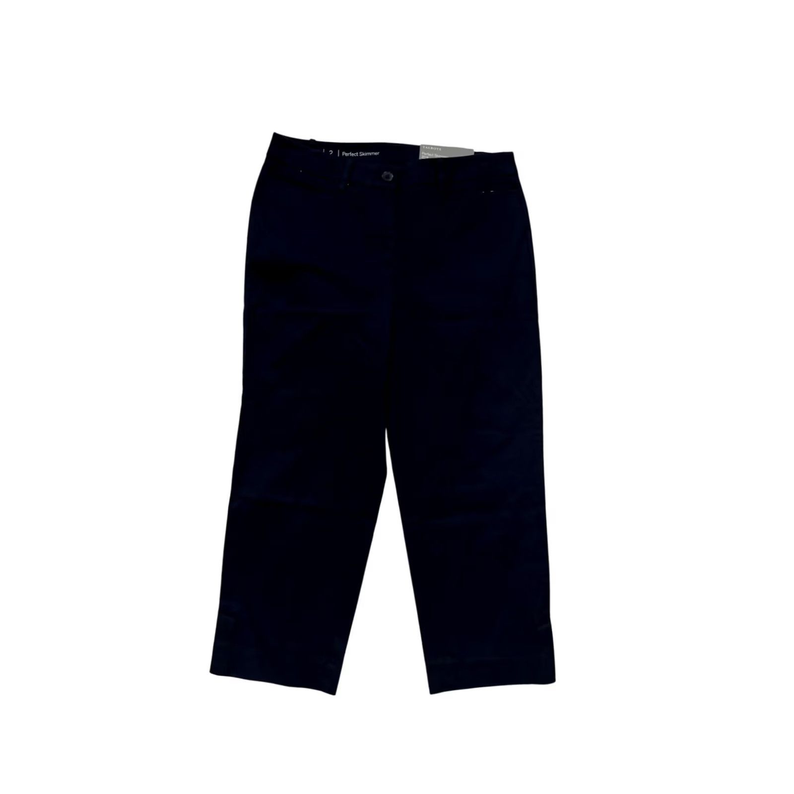 Talbots Talbots Perfect Skimmer Pants Dark Navy Size 2 Womens Pants Cropped Capris Navy 2 Size 26" / US 2 / IT 38 - 2 Thumbnail