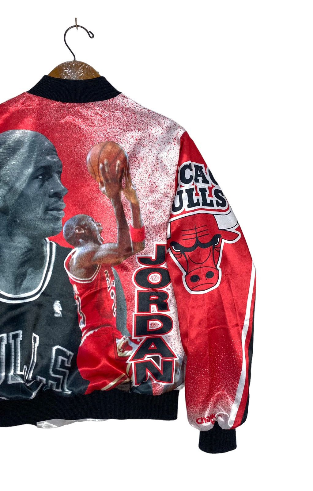 Chalk Line Vtg Chicago Bulls X Michael Jordan Satin Bomber Jacket Size US S / EU 44-46 / 1 - 3 Thumbnail