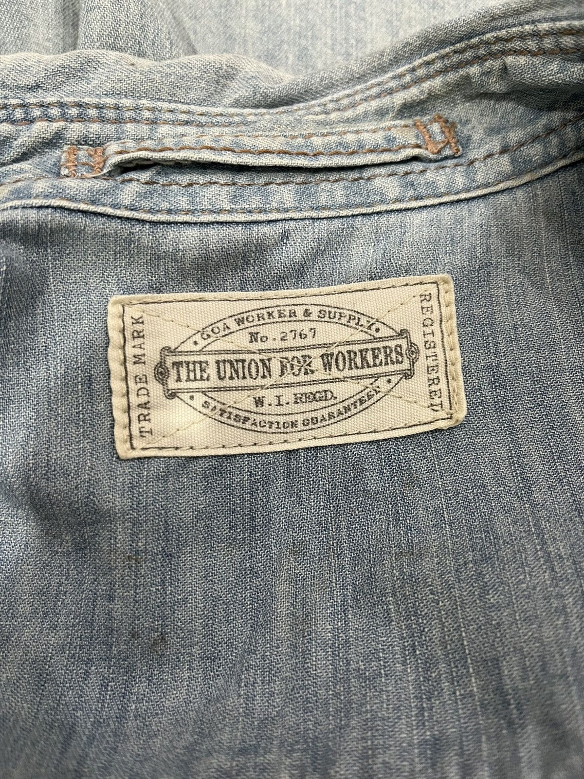If Six Was Nine × Japanese Brand × Le Grande Bleu (L.G.B.) Goa denim shirt stone button Size US S / EU 44-46 / 1 - 5 Thumbnail
