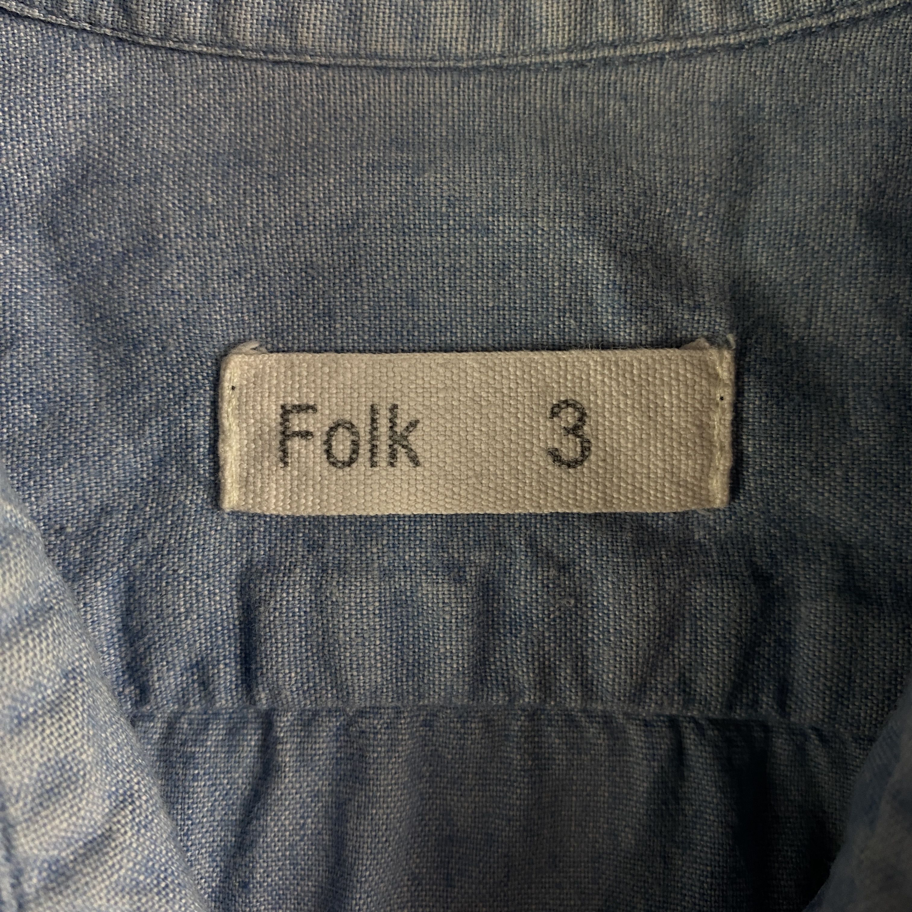 Folk Men’s Shirt Short Sleeve Folk Size 3 Blue Size US S / EU 44-46 / 1 - 4 Thumbnail