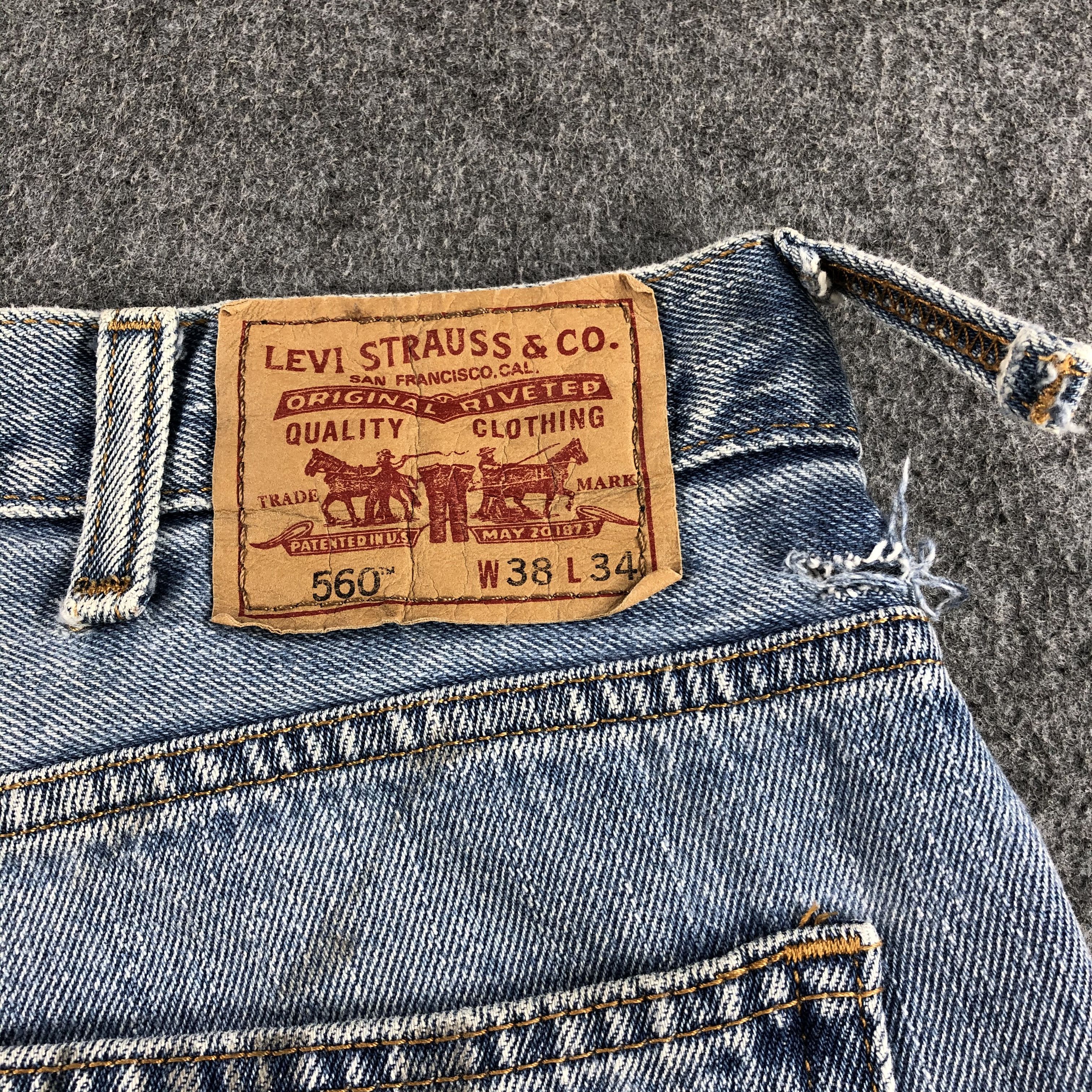 Levi's Vintage Blue Wash Levis 560 Jeans-J1680 Size US 39 - 5 Thumbnail