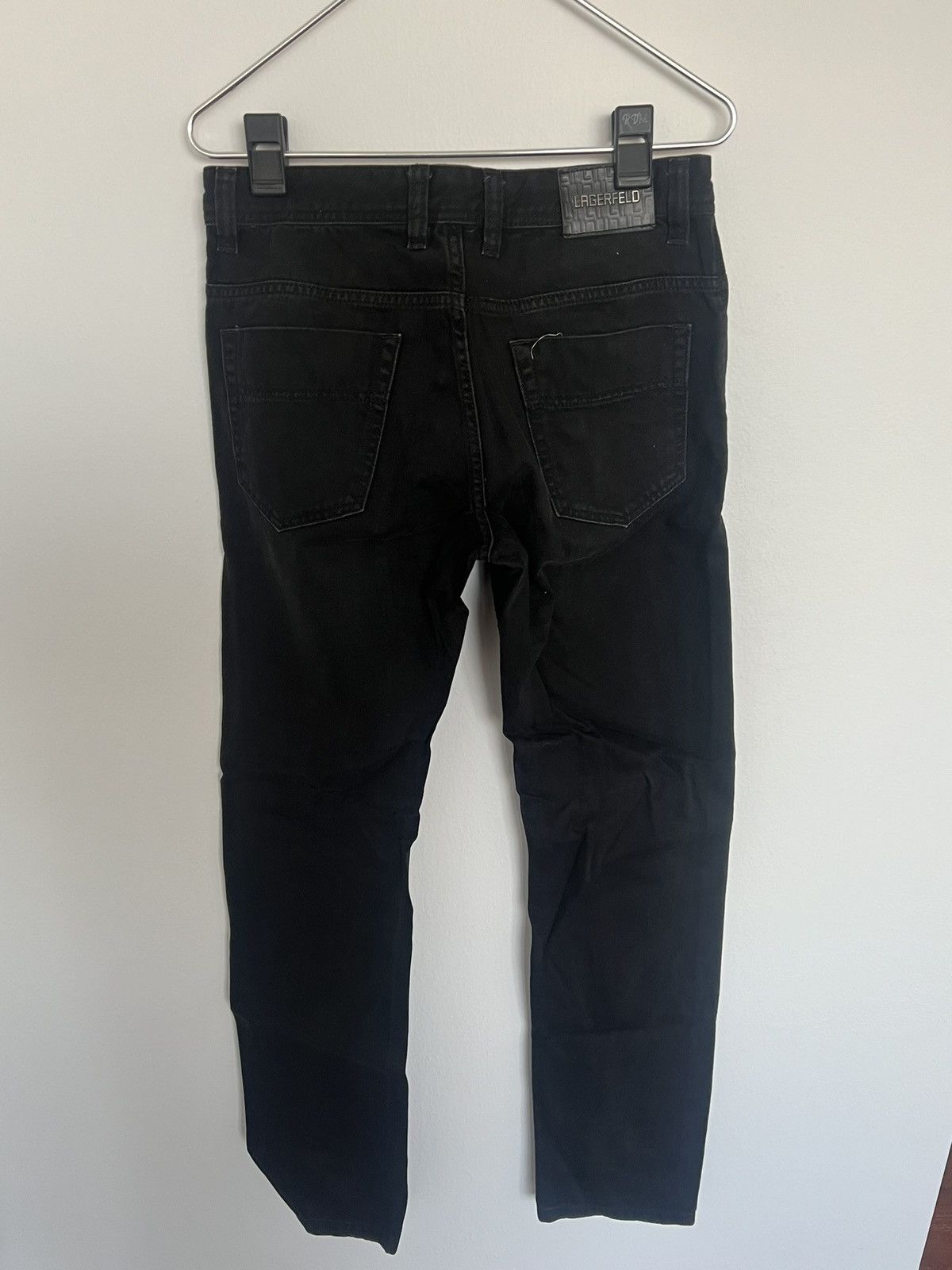 Karl Lagerfeld Karl Lagerfeld Black Straight Cut Jeans Size US 32 / EU 48 - 2 Thumbnail