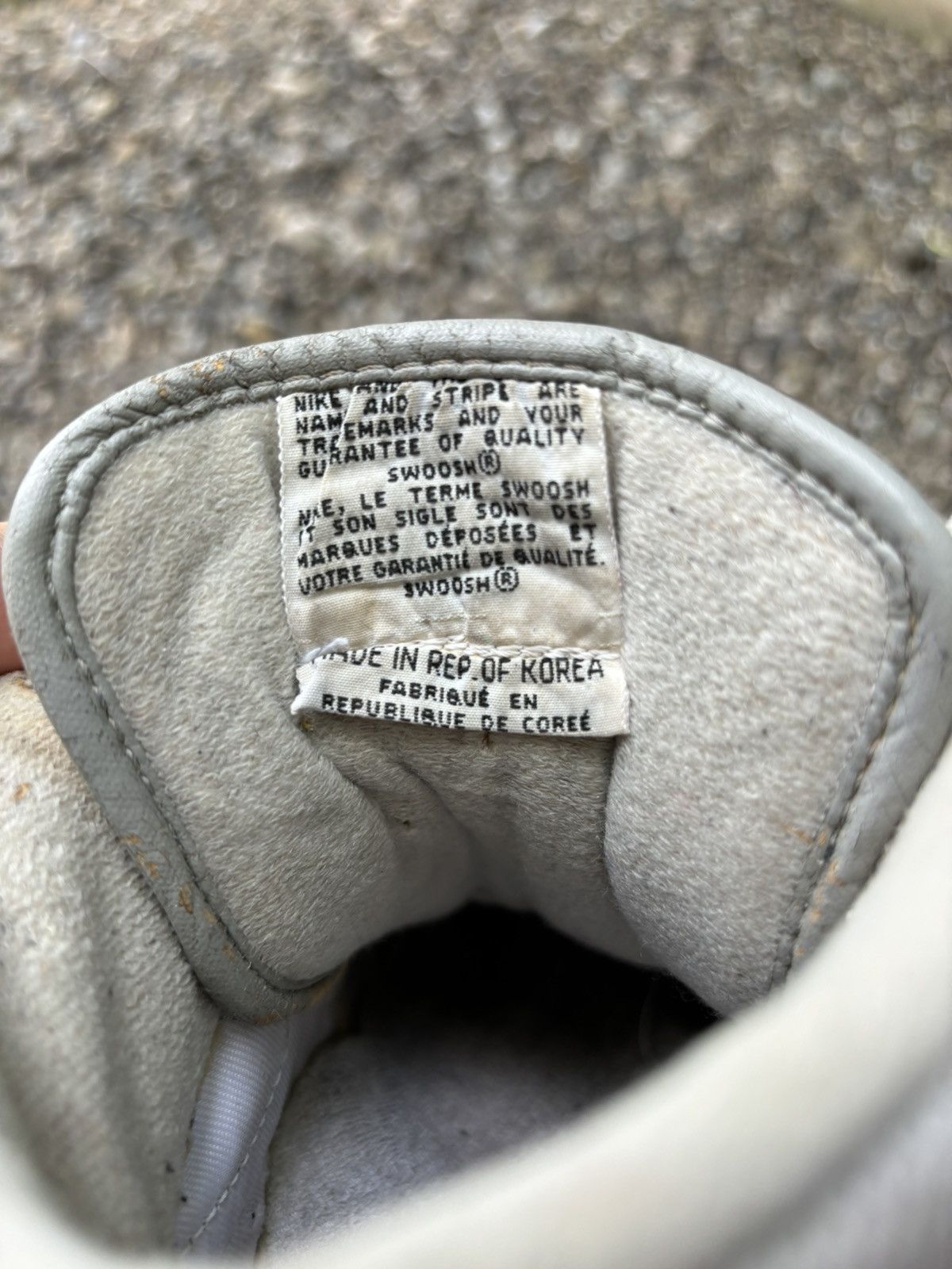 Nike × Vintage Vintage 80s Nike Court Force 1987 High Korea Made Sneakers Size US 7.5 / EU 40-41 - 14 Thumbnail