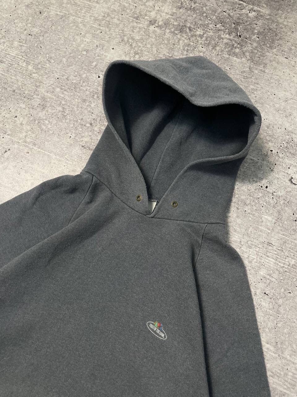 Fruit Of The Loom Vintage 90s Fruit Of The Loom FOTL Faded Baggy Hoodie Y2K Size US L / EU 52-54 / 3 - 4 Thumbnail