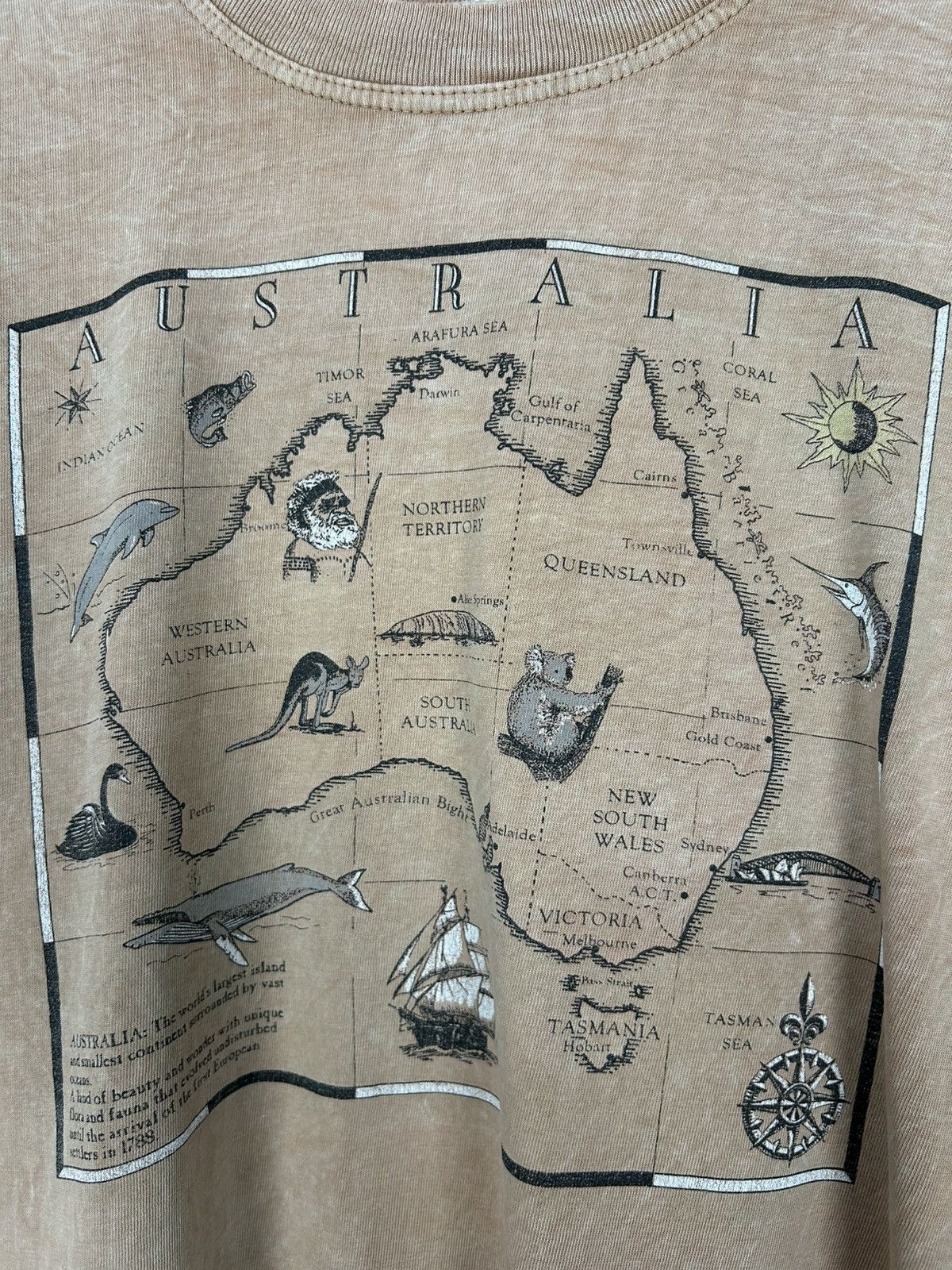 Vintage Vintage Australia Graphic Tee 90s Archive Rare Size US L / EU 52-54 / 3 - 3 Thumbnail
