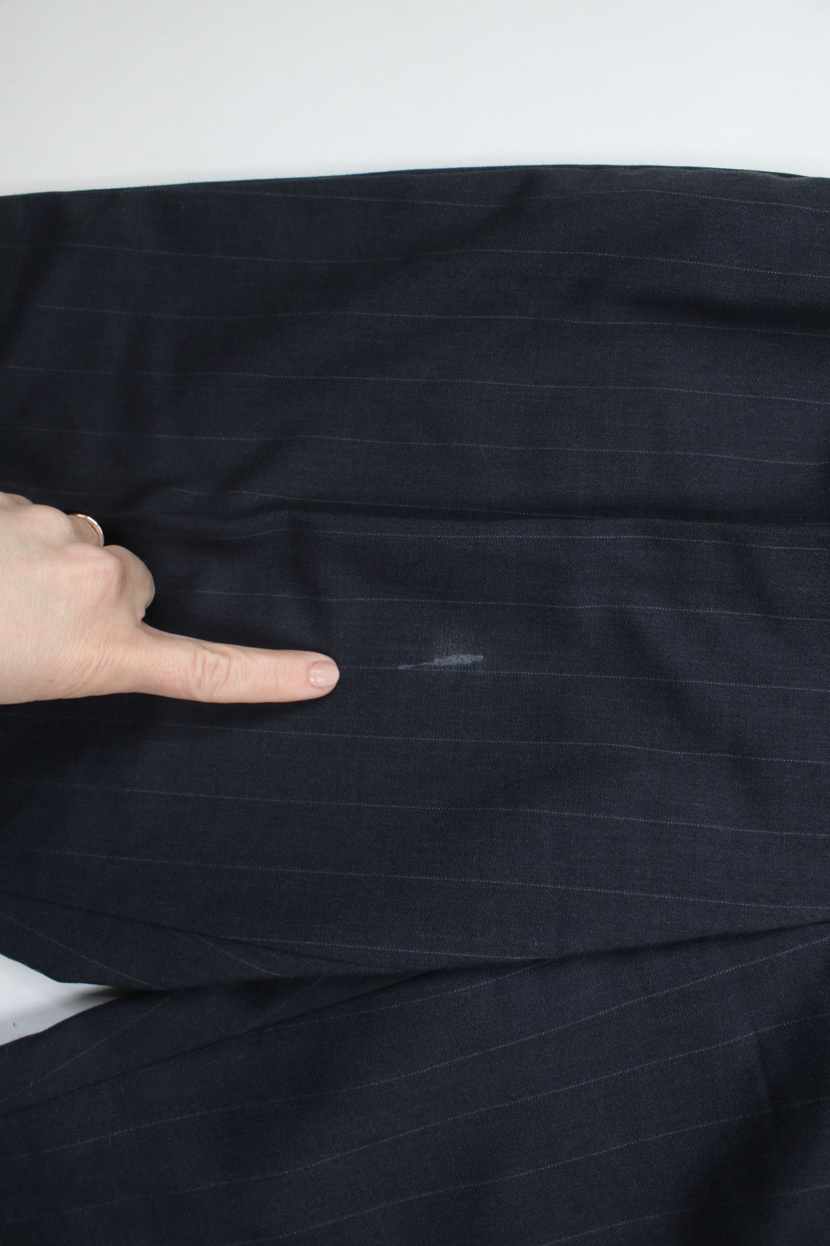 Vintage Vintage 90s Streetwear Wool Pinstriped Wide Leg Chino Pants Size US 34 / EU 50 - 5 Thumbnail
