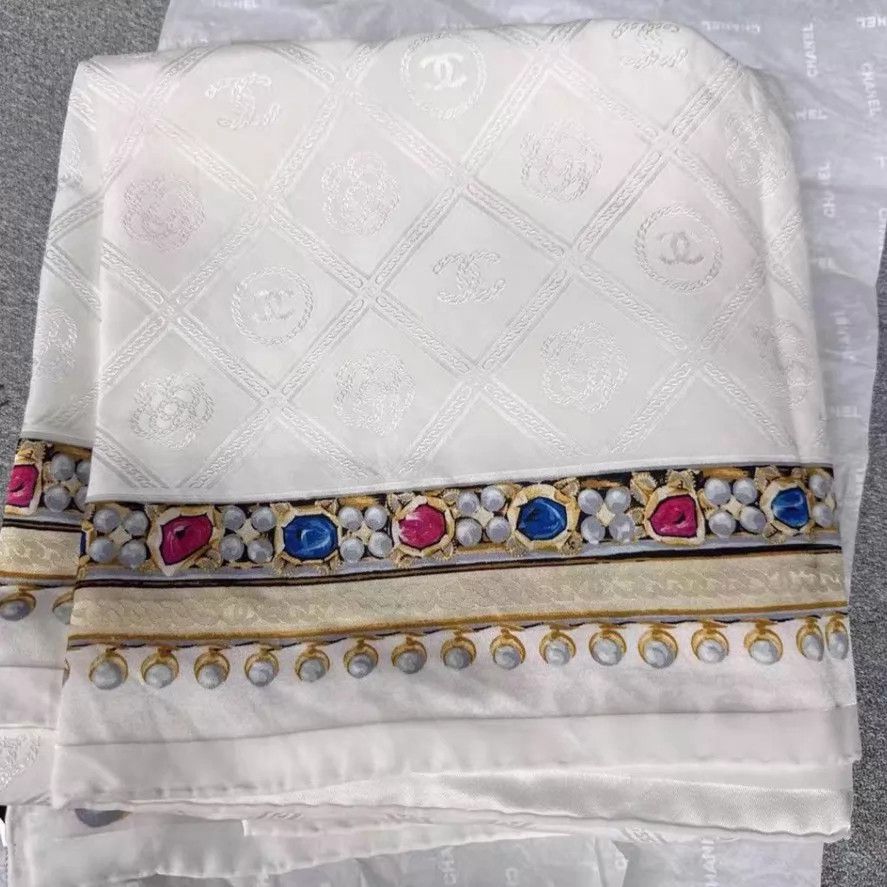 Chanel Chanel 90cm Silk Scarf Size ONE SIZE - 1 Thumbnail