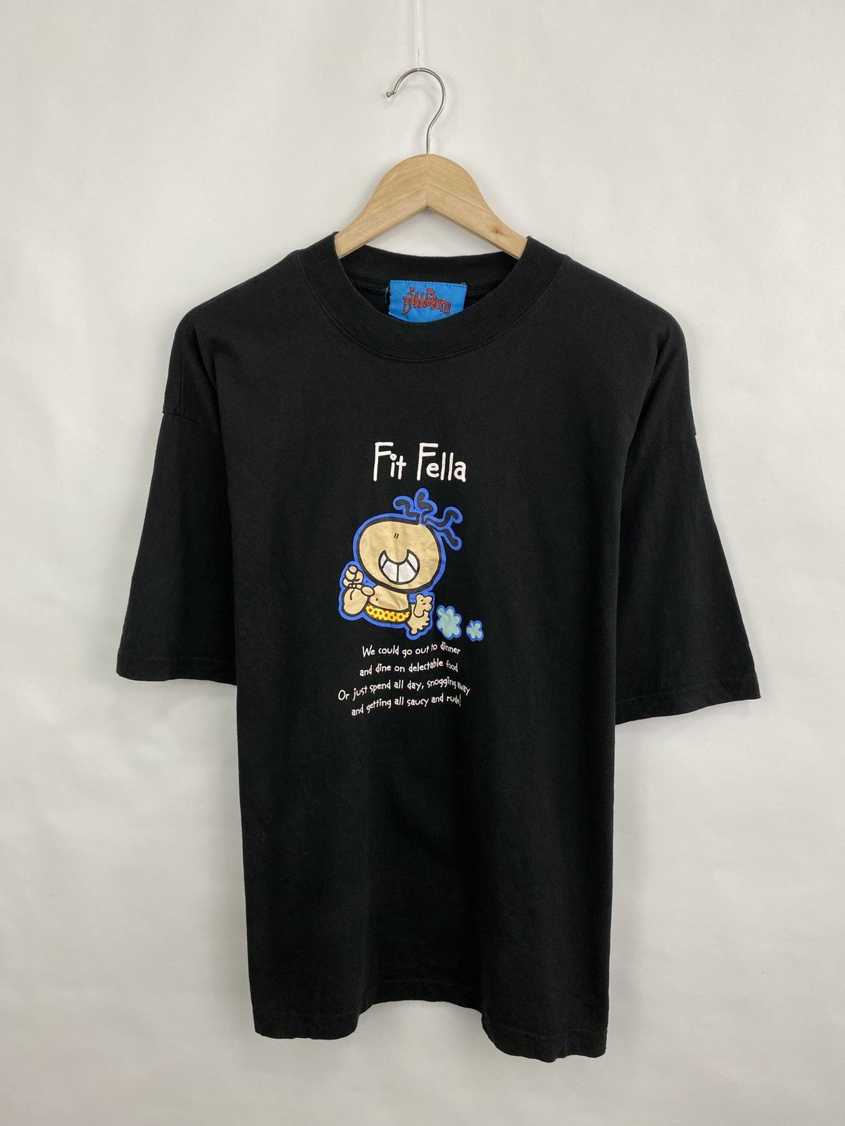 Japanese Brand 🇺🇸 Vintage 90s OG Bubblegum Fit Fella Y2K T-Shirt Rare Size US XL / EU 56 / 4 - 3 Thumbnail