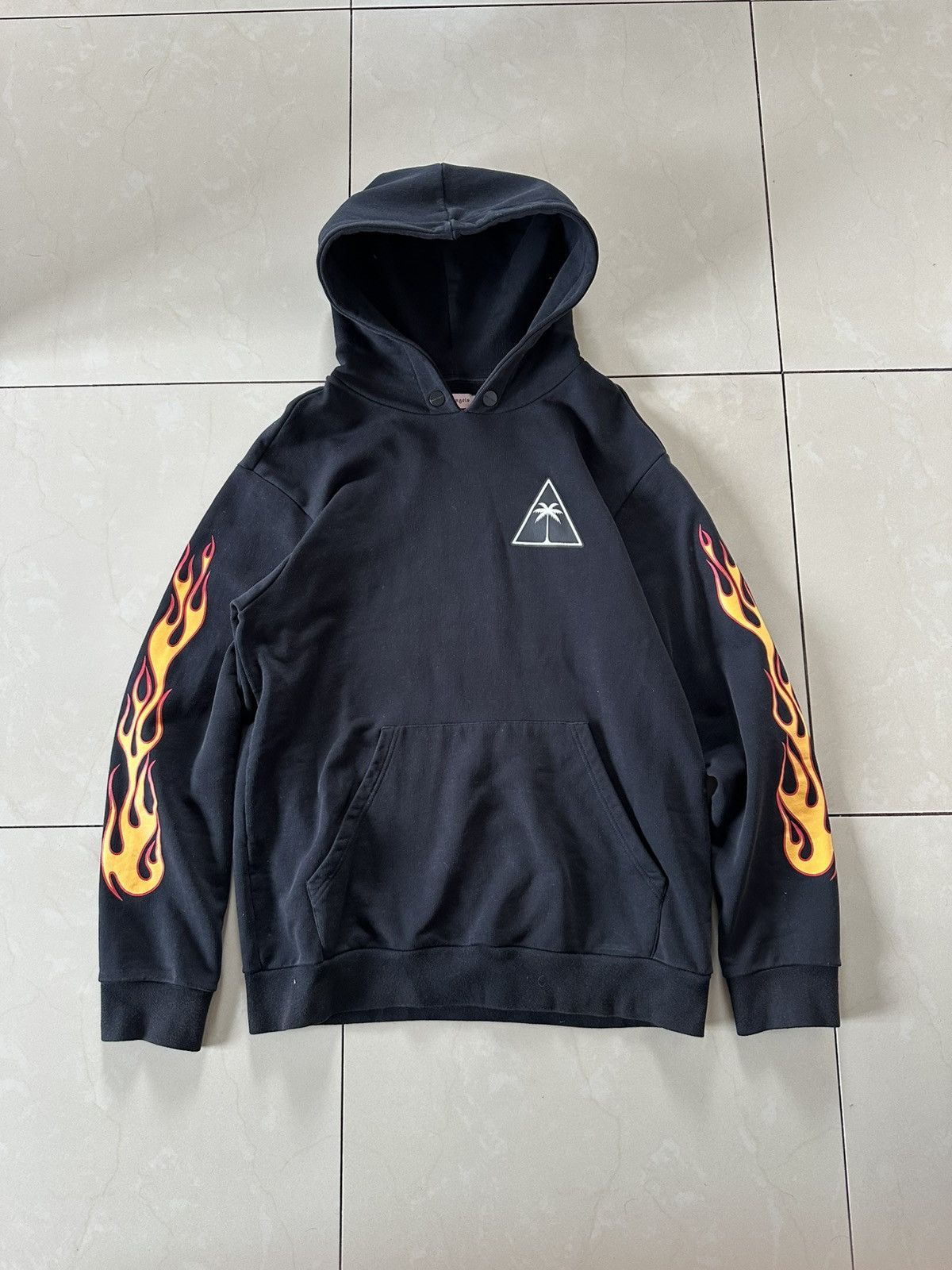 Palm Angels Hoodie Flames | Grailed