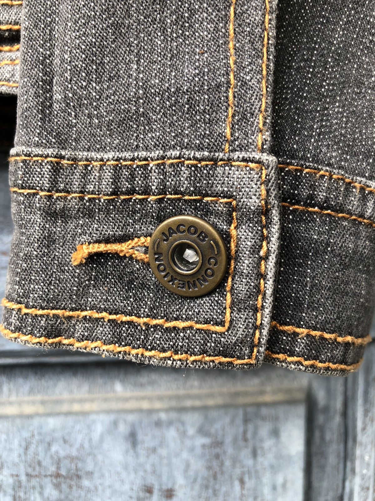 Vintage Eterno Belleza Paisley Black Denim Jacket Vintage Style Size M / US 6-8 / IT 42-44 - 12 Thumbnail