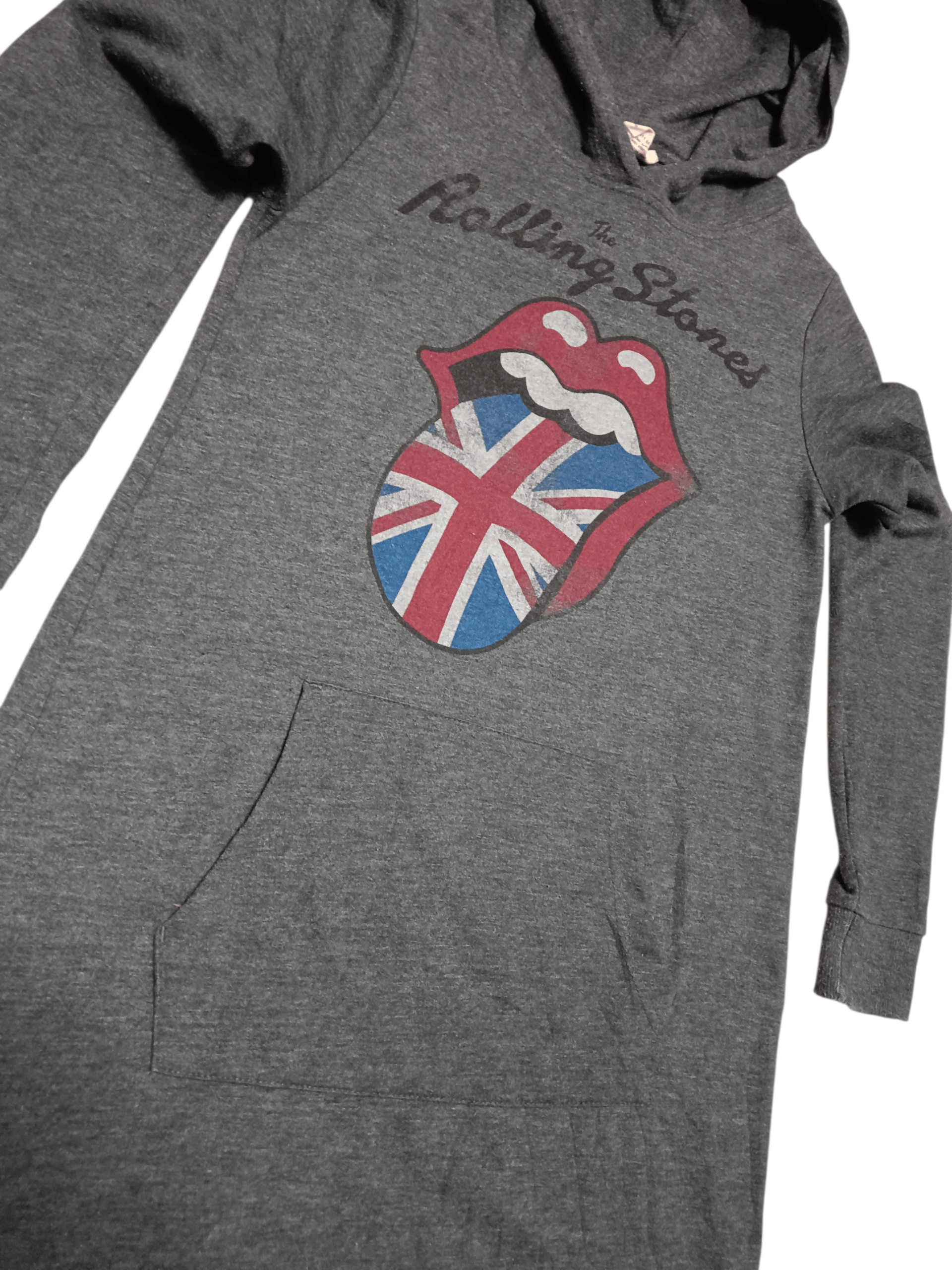 The Rolling Stones Vintage Y2K Rolling Stones Long Hoodie Dress Size M / US 6-8 / IT 42-44 - 3 Thumbnail