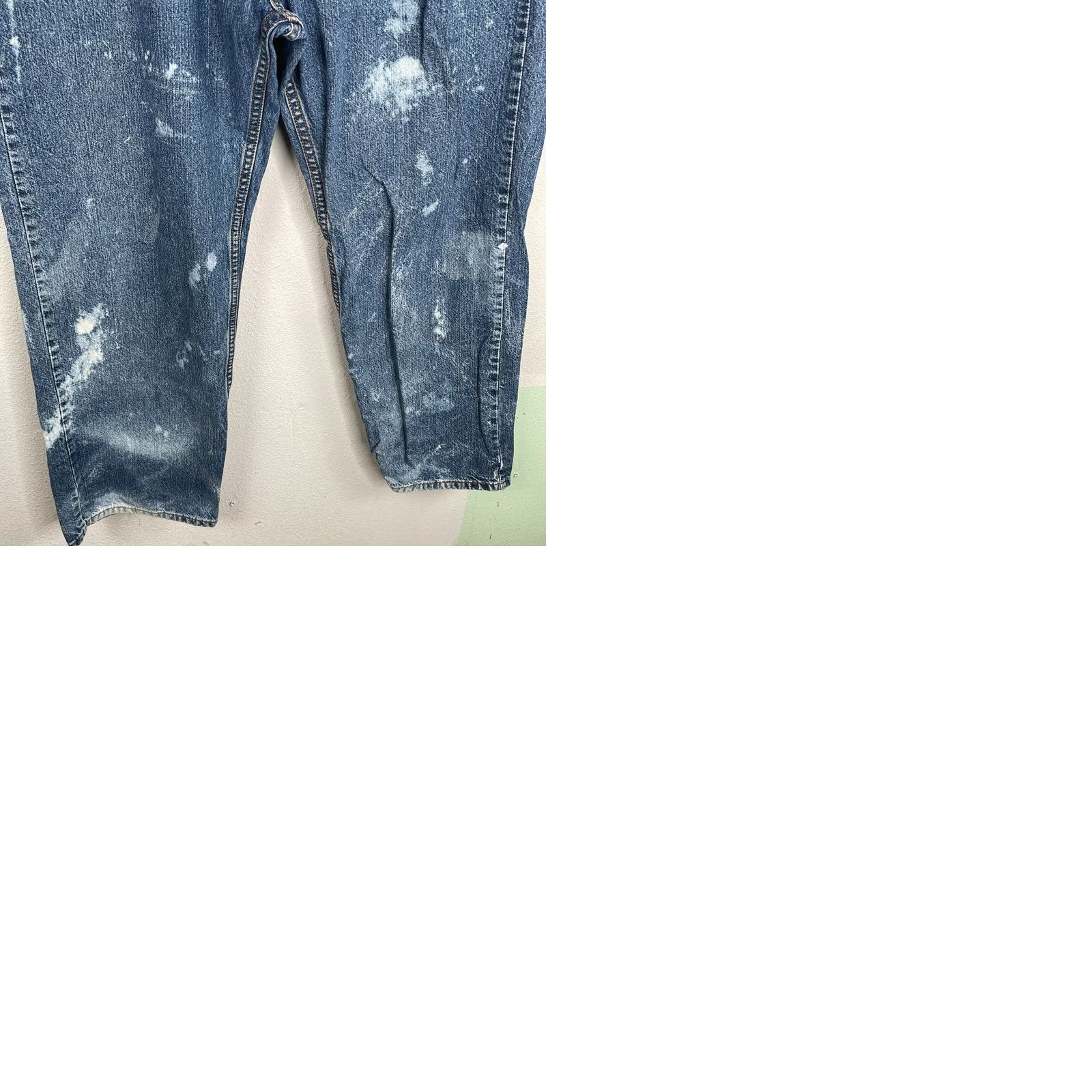 Levi's VINTAGE Levi's 569 Jeans Men Blue Straight Loose 36x29 Distressed Denim 100% Cotton Regular Inseam 29 High Rise Straight Style Mens Size US 36 / EU 52 - 9 Thumbnail