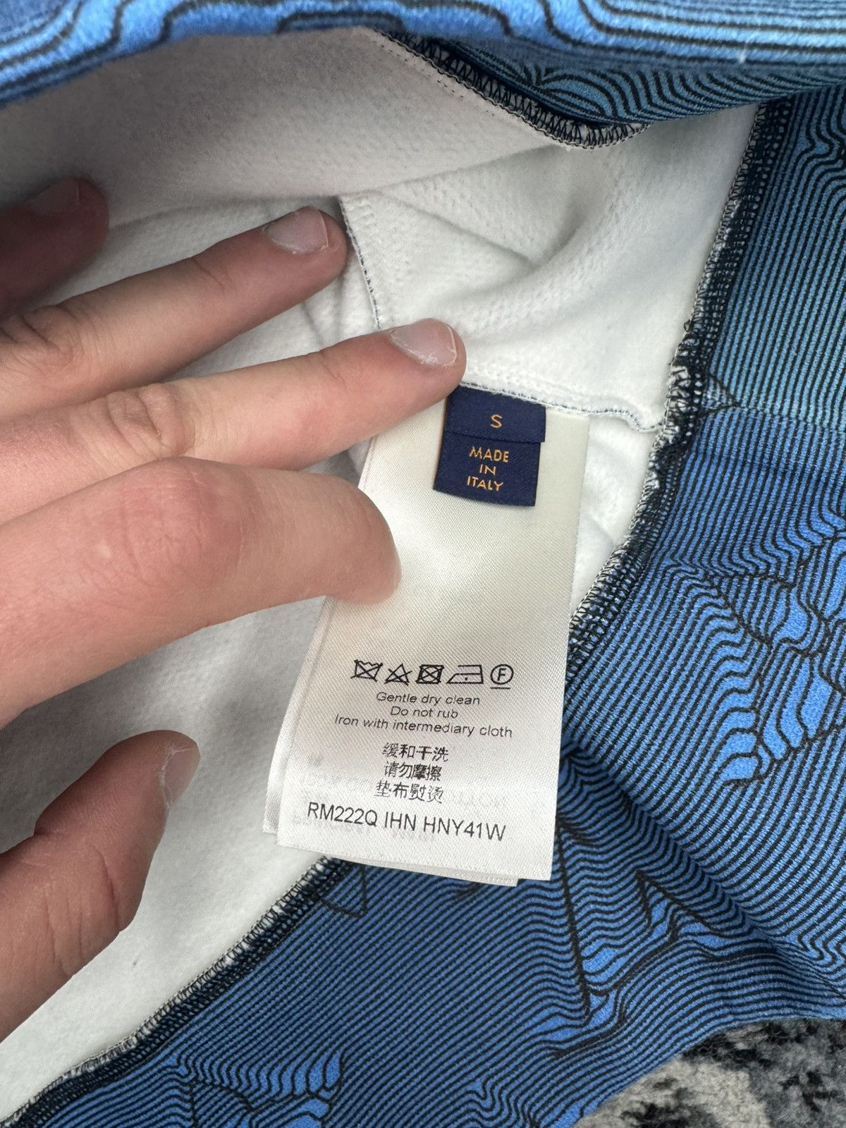 Louis Vuitton Louis Vuitton 2054 blue pull over hoodie Size US S / EU 44-46 / 1 - 7 Thumbnail