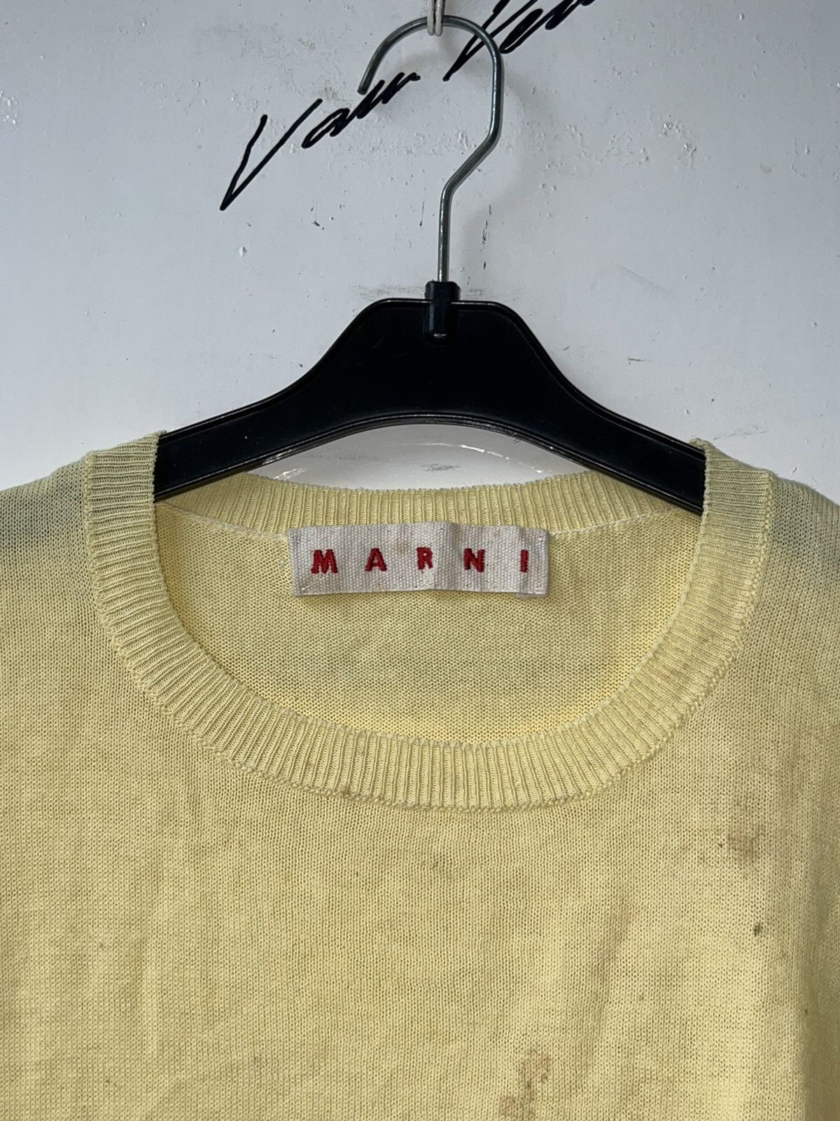 Marni MARNI Yellow Knit T-shirt Size US S / EU 44-46 / 1 - 13 Thumbnail