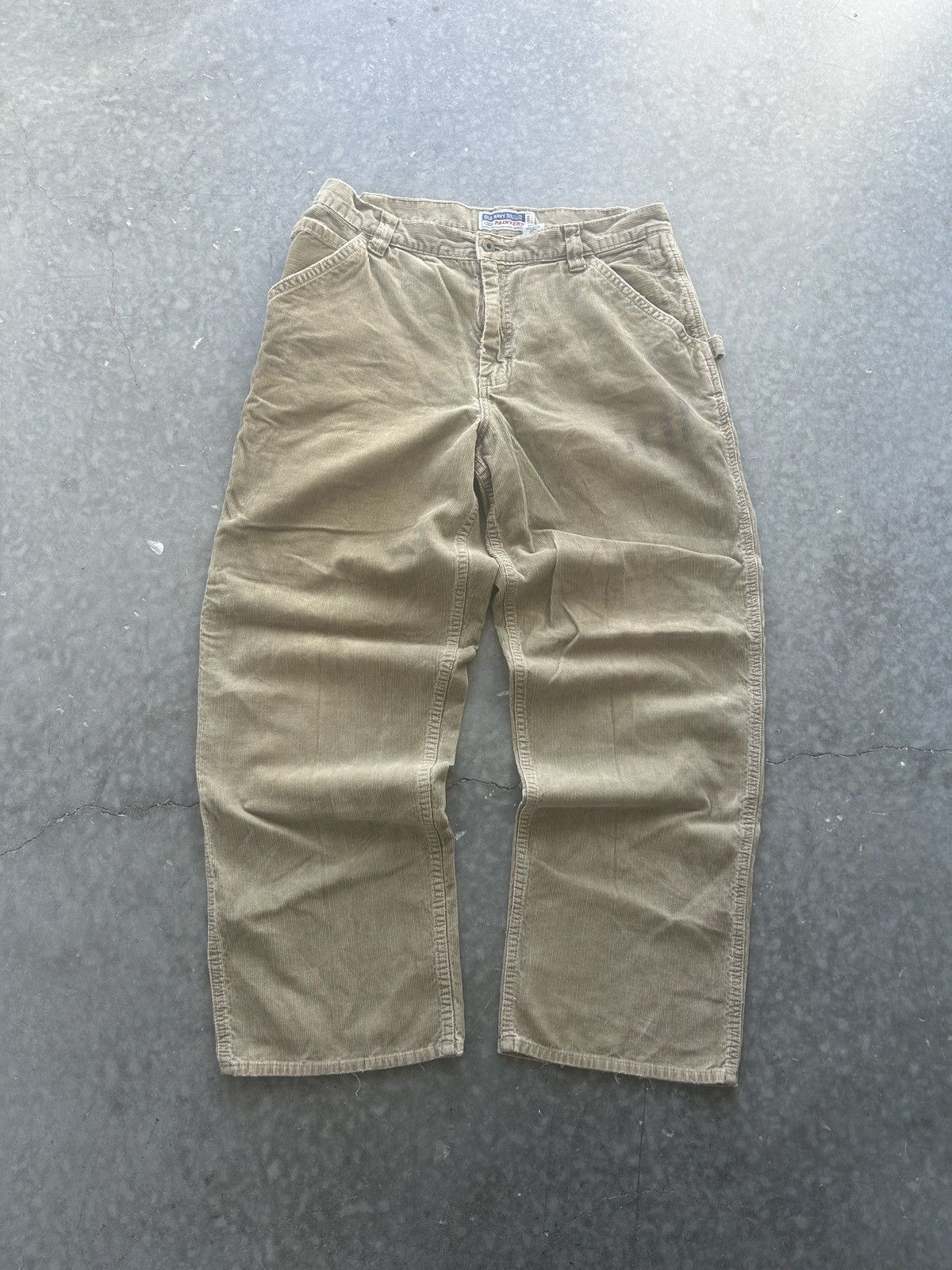 Old Navy × Vintage Vintage Y2K Old Navy Corduroy Carpenter Pants Size US 34 / EU 50 - 5 Thumbnail