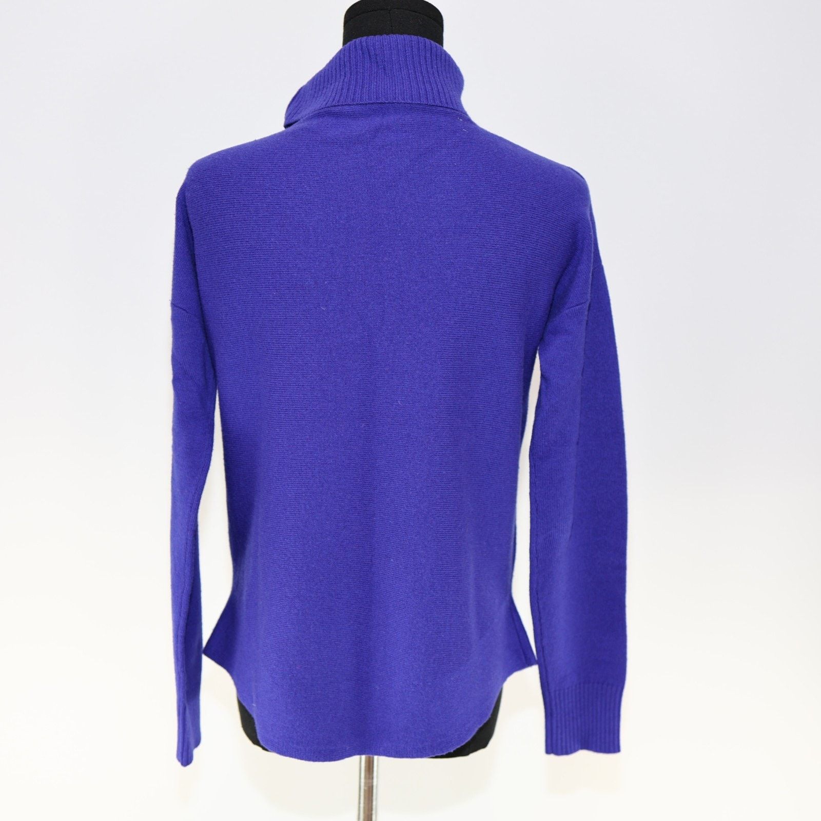 Eileen Fisher EILEEN FISHER Purple Wool Cowl Turtle Neck Sweater Size ~ S Size S / US 4 / IT 40 - 4 Thumbnail