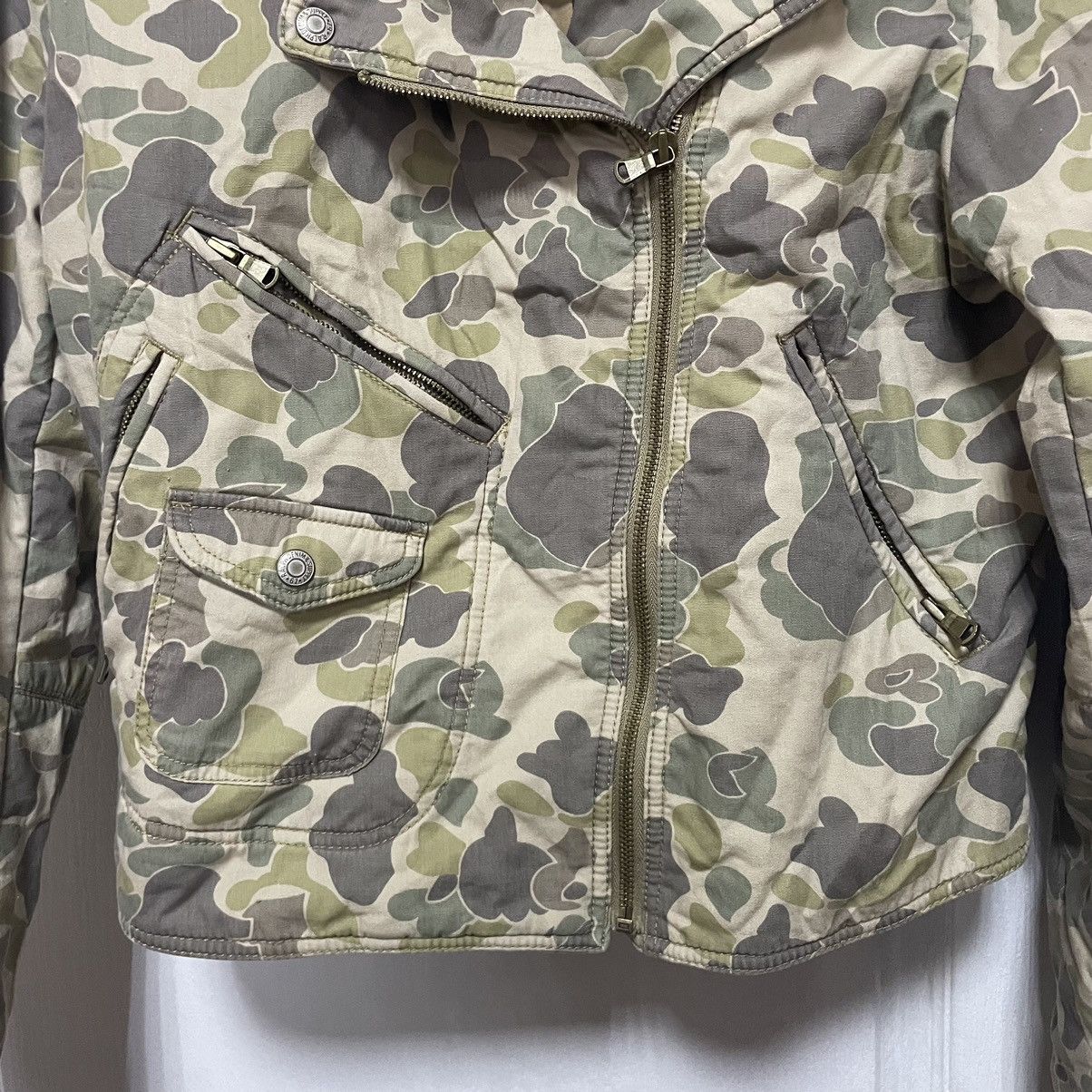 Denim & Supply Ralph Lauren × Polo Ralph Lauren Rare 90s Polo Ralph Lauren camo bomber jacket avia ma1 fly Size L / US 10 / IT 46 - 5 Thumbnail