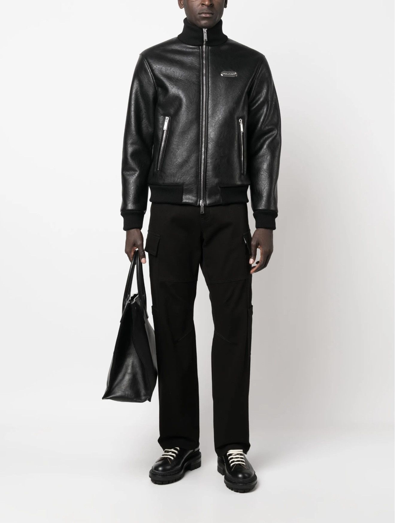 Dsquared2 Dsquared2 Leather Jacket Black Size 48 M Size US M / EU 48-50 / 2 - 2 Thumbnail
