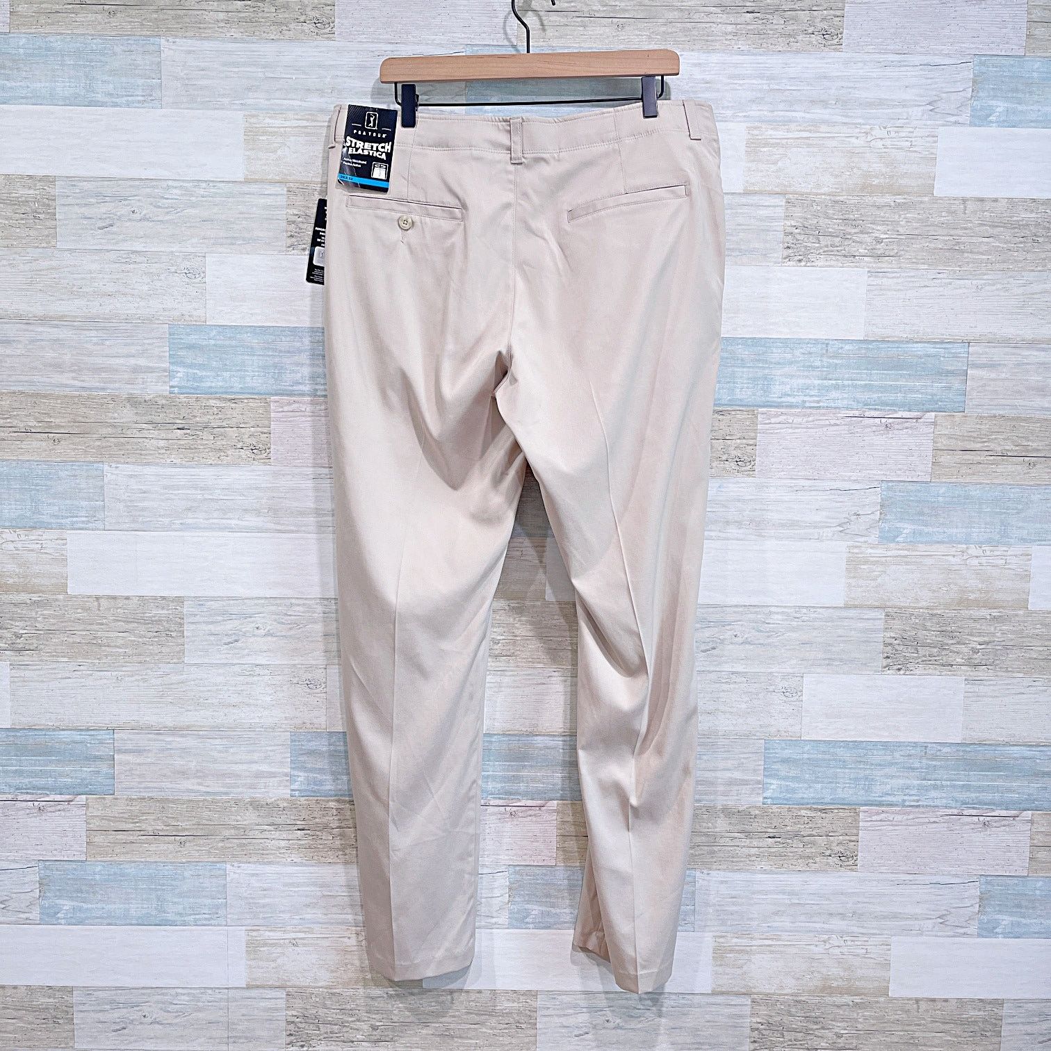 PGA Tour PGA Tour Active Waistband Golf Pants Beige Mens 36x32 Size 36" / US 14 / IT 50 - 4 Thumbnail