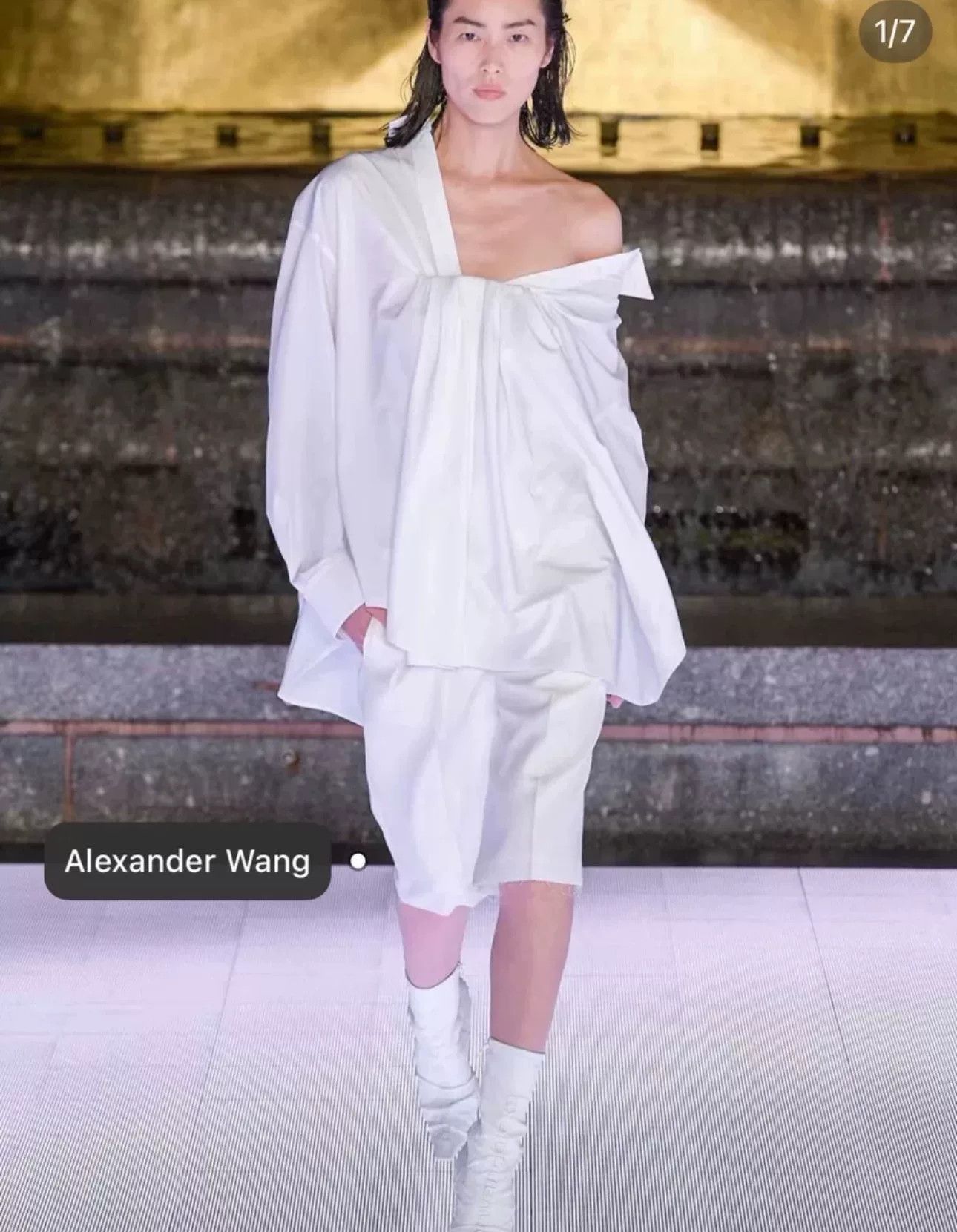 Alexander Wang Alexander Wang Asymmetric White Shirt Size XS / US 0-2 / IT 36-38 - 1 Thumbnail