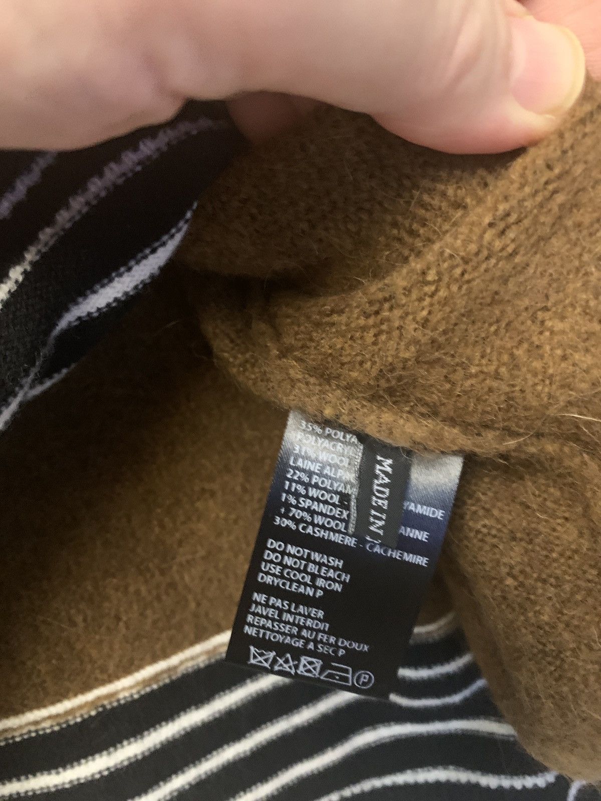 Haider Ackermann Pullover with striped cuffs Size US L / EU 52-54 / 3 - 4 Thumbnail