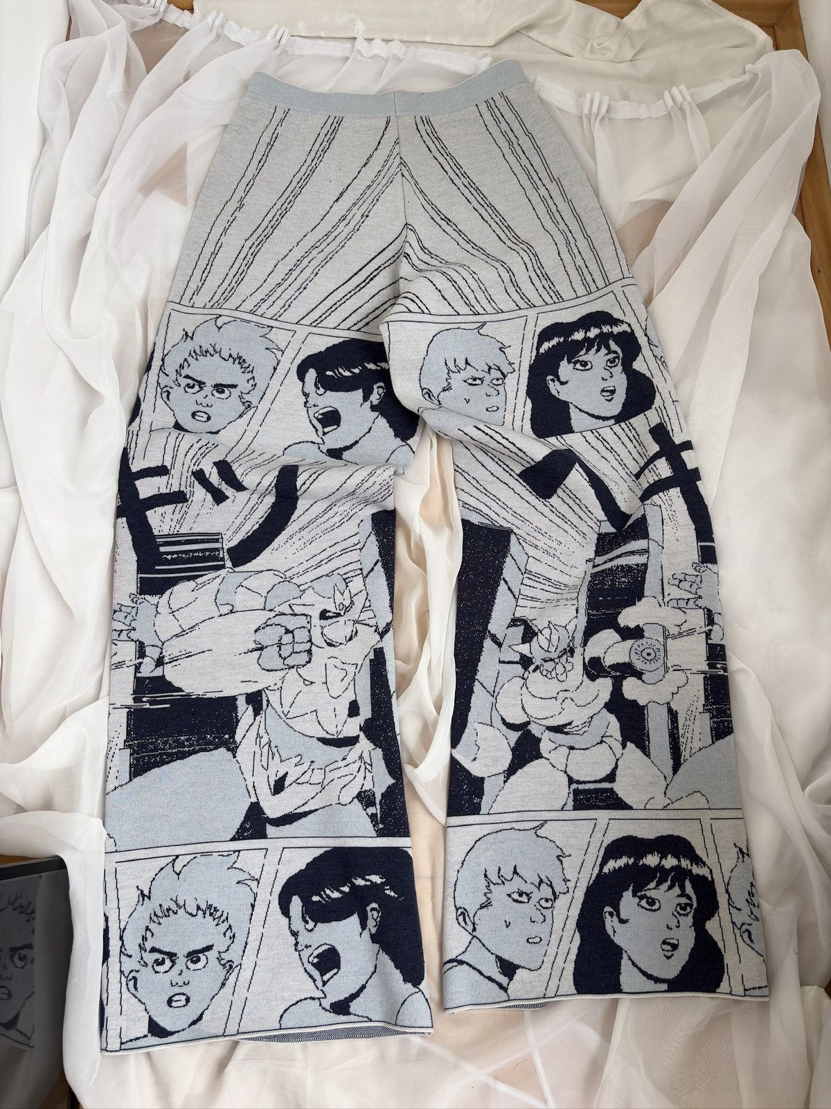 Loewe Loewe 2016 Japanese anime manga print wool trousers Size US 33 - 8 Thumbnail