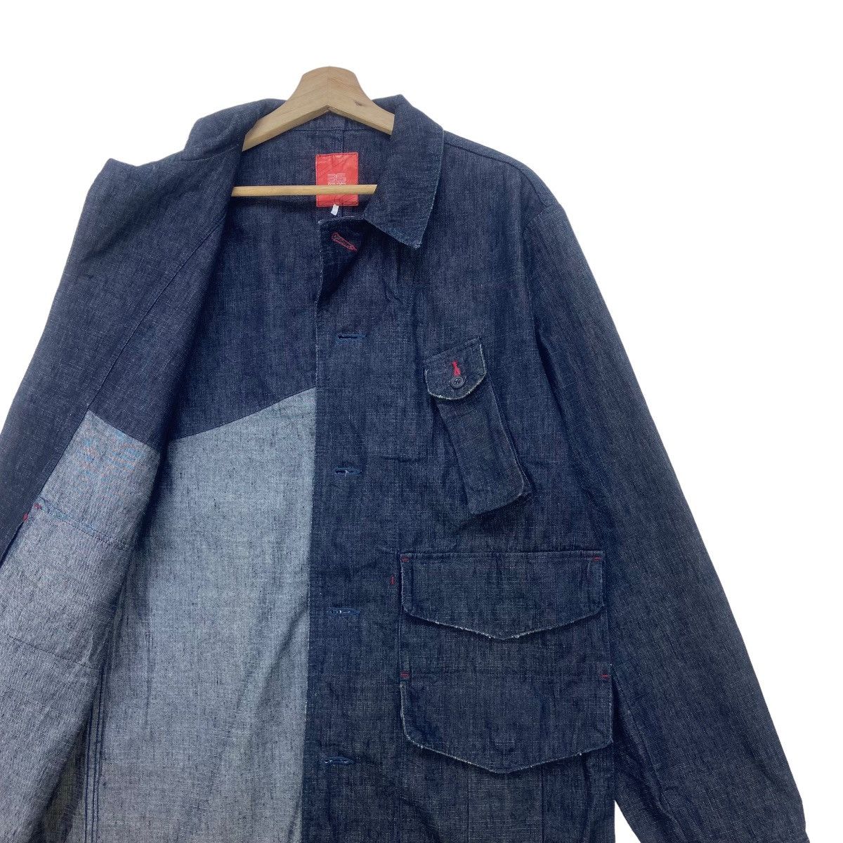 Japanese Brand Japanese Brand 3S Three Styles Distressed Denim Jacket Size US M / EU 48-50 / 2 - 7 Thumbnail