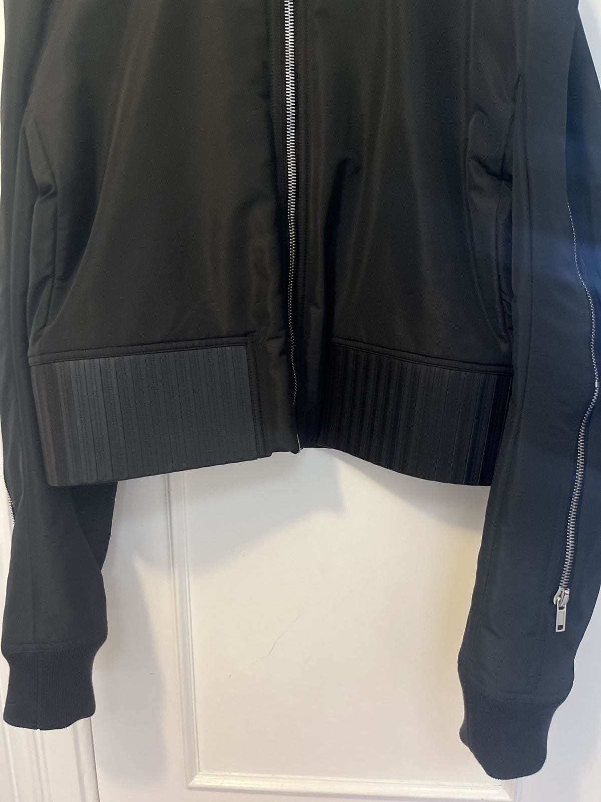 Rick Owens Rick Owens Black Porterville Seb Zip Bomber Jacket Size US XL / EU 56 / 4 - 7 Thumbnail