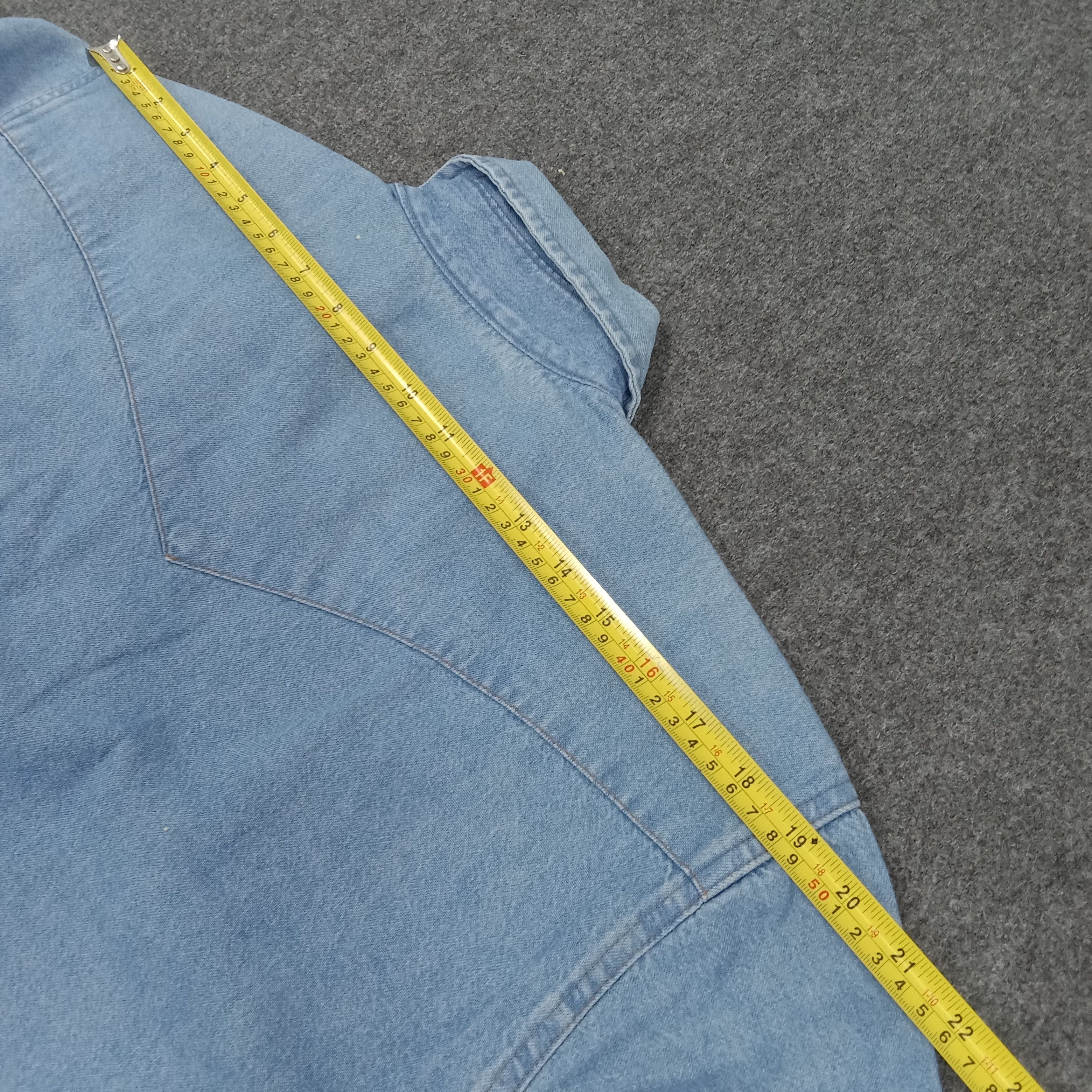 Vintage × Wrangler Wrangler American Denim Style Long Sleeve Shirt Size US L / EU 52-54 / 3 - 7 Thumbnail