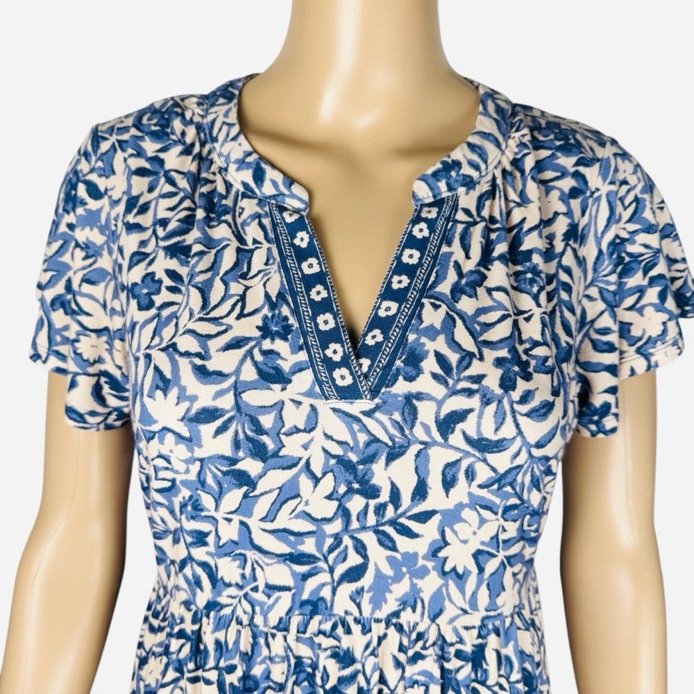 Lucky Brand NWT New Lucky Brand Floral Rayon Mini Dress Size L Petite Size L / US 10 / IT 46 - 2 Thumbnail