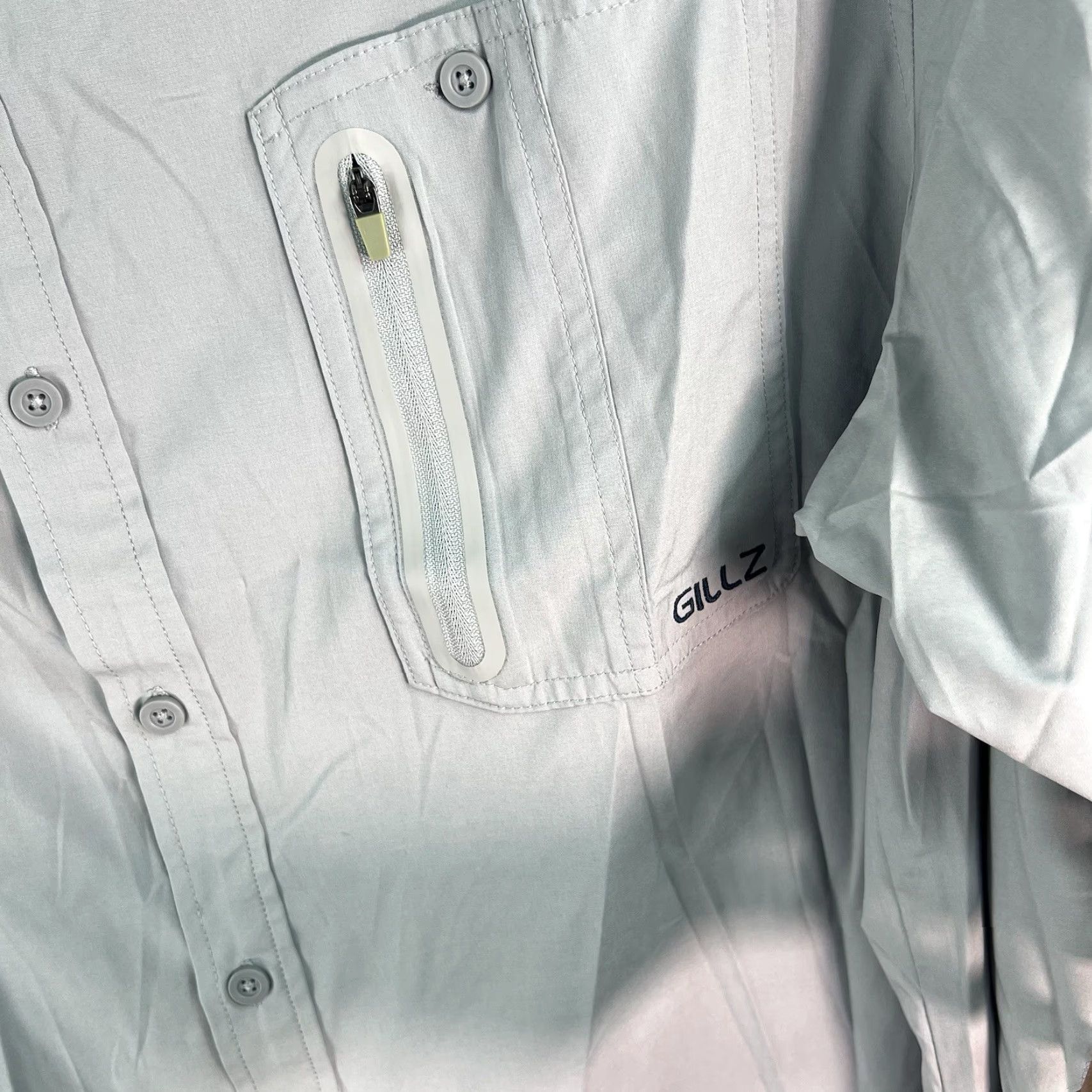 Vintage Gillz Fishing Shirt Mens 2XL Gray Button-Up Long Sleeve Ventilated Breathing Lightweight Casual Outdoor 2XL Mens Gillz Fish Outdoor Shirt Size US XXL / EU 58 / 5 - 4 Thumbnail