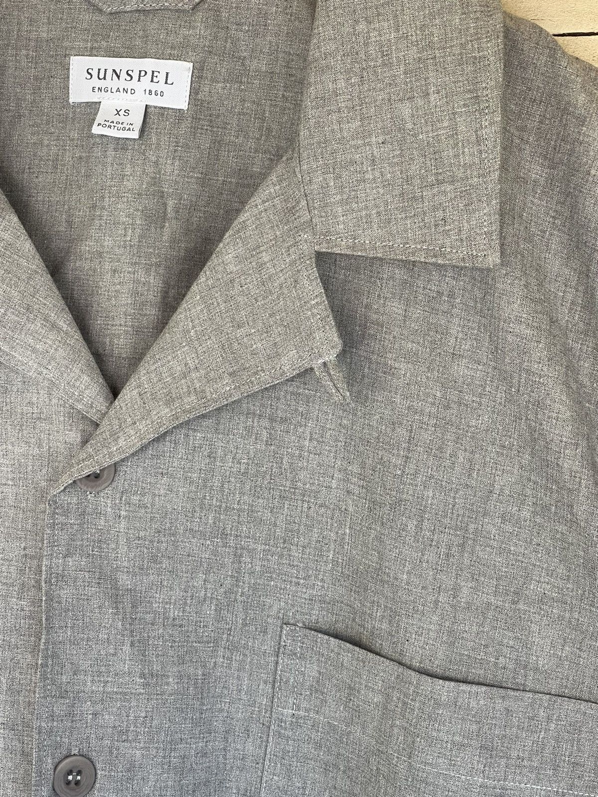 Sunspel Sunspel grey light cotton shirt overshirt style Size US XS / EU 42 / 0 - 8 Thumbnail