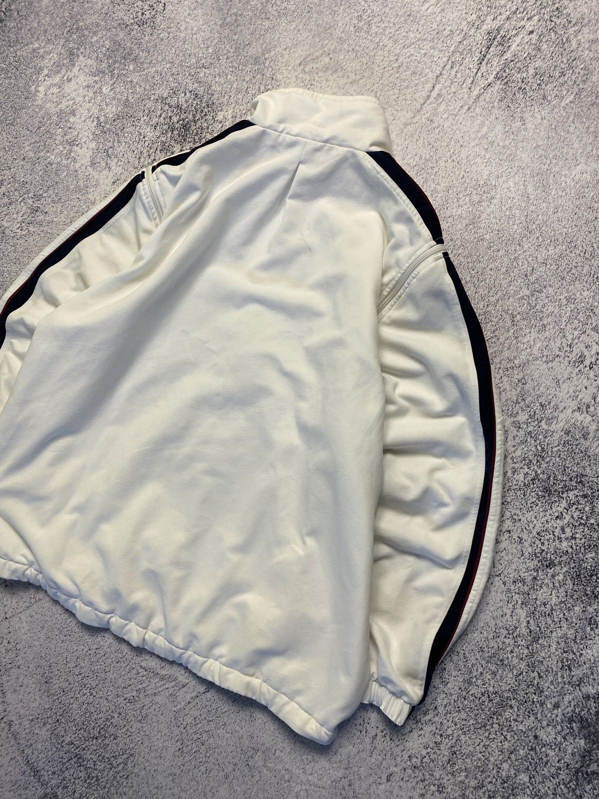 Nike × Vintage Vintage 90's Nike Court 2 in 1 White Boxy Track Jacket Drill Size US XL / EU 56 / 4 - 15 Thumbnail