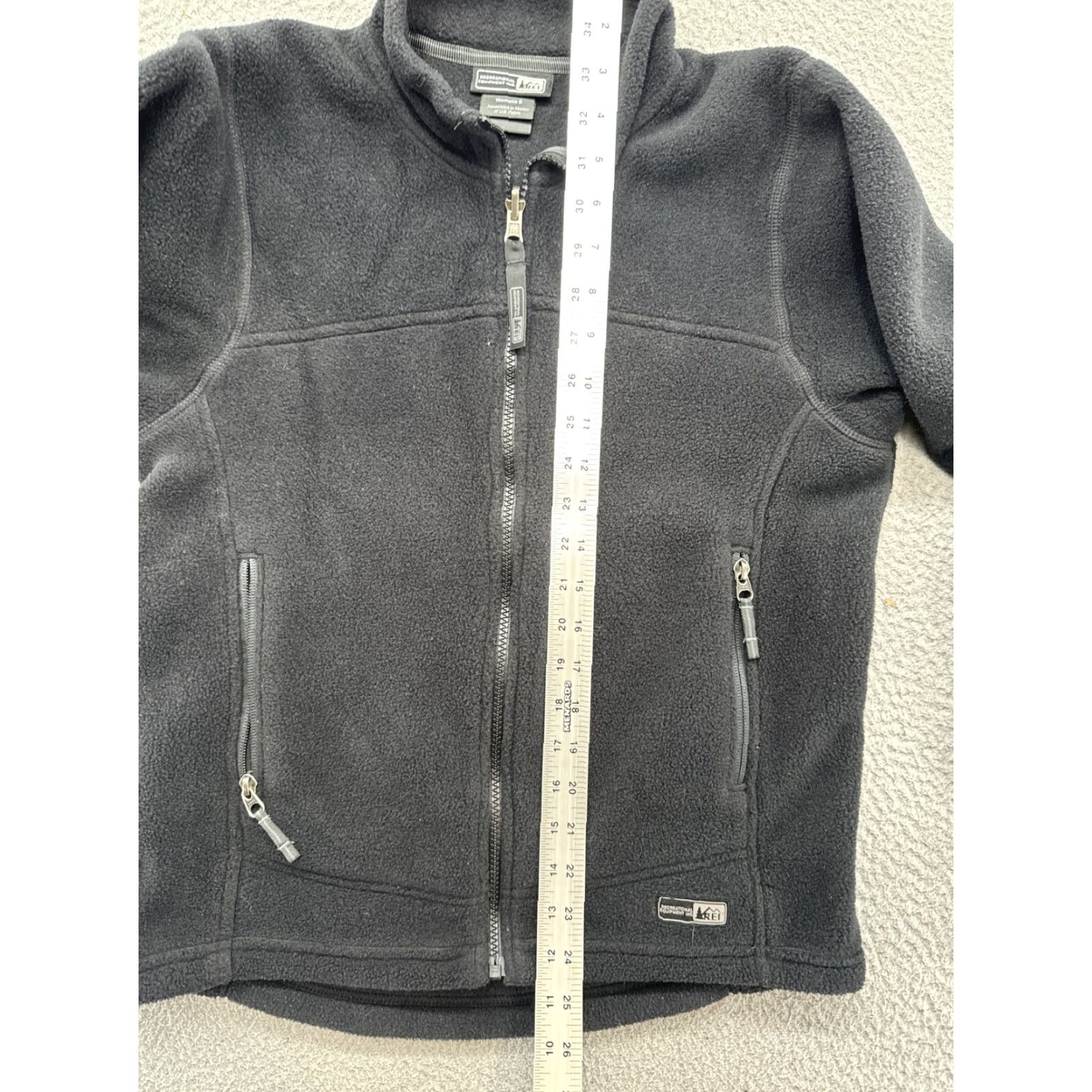 Vintage REI Black Fleece Zip In Women's Long Sleeve Mock Neck Jacket Size S Black Fleece Jacket Womens ZIP In Mock Neck Long Sleeve Size S / US 4 / IT 40 - 6 Thumbnail