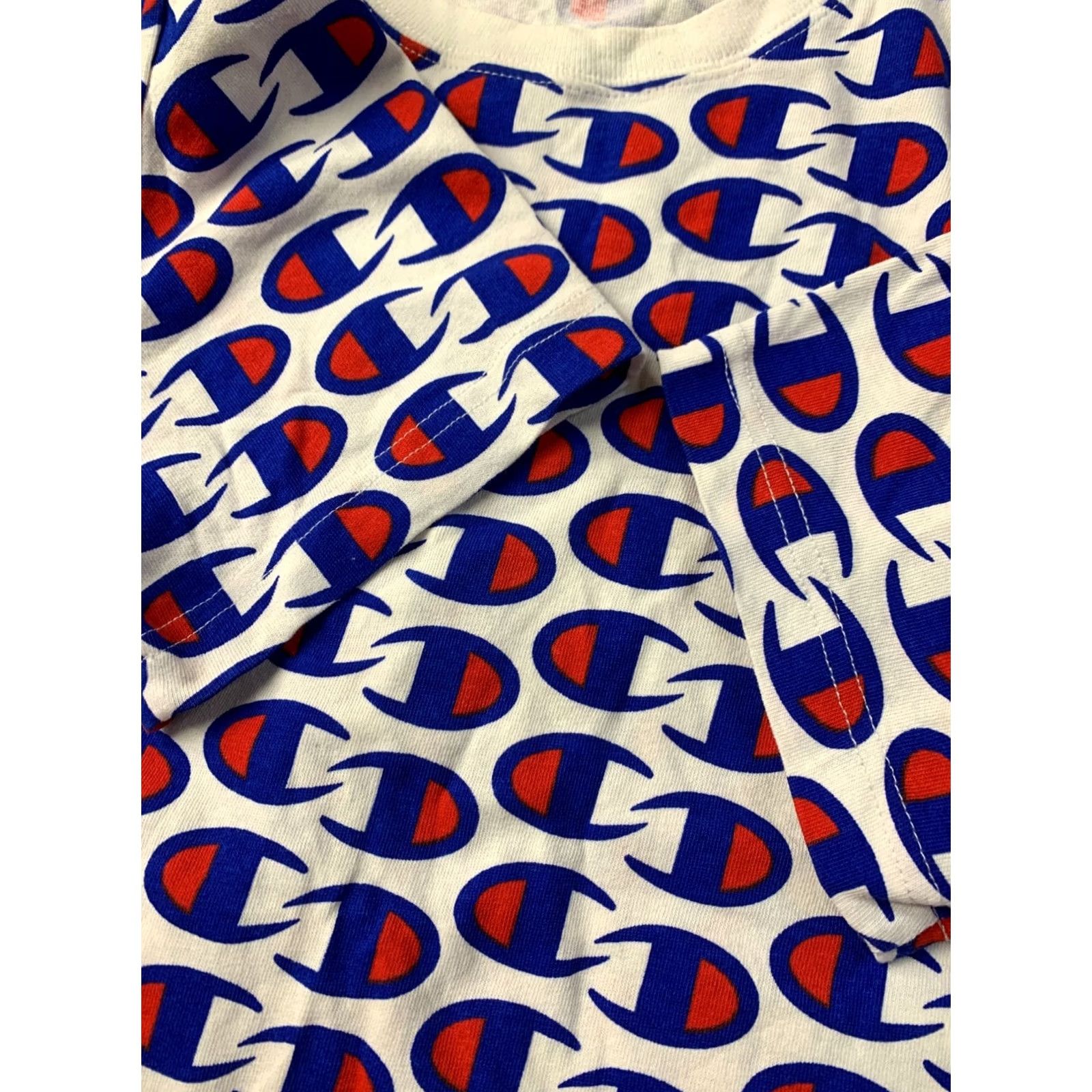 Champion Champion Monogram Original Men Short Sleeve Shirt T-Shirt Jersey Size S White Blue Red Jersey Cotton Men Shirts Size US S / EU 44-46 / 1 - 3 Thumbnail