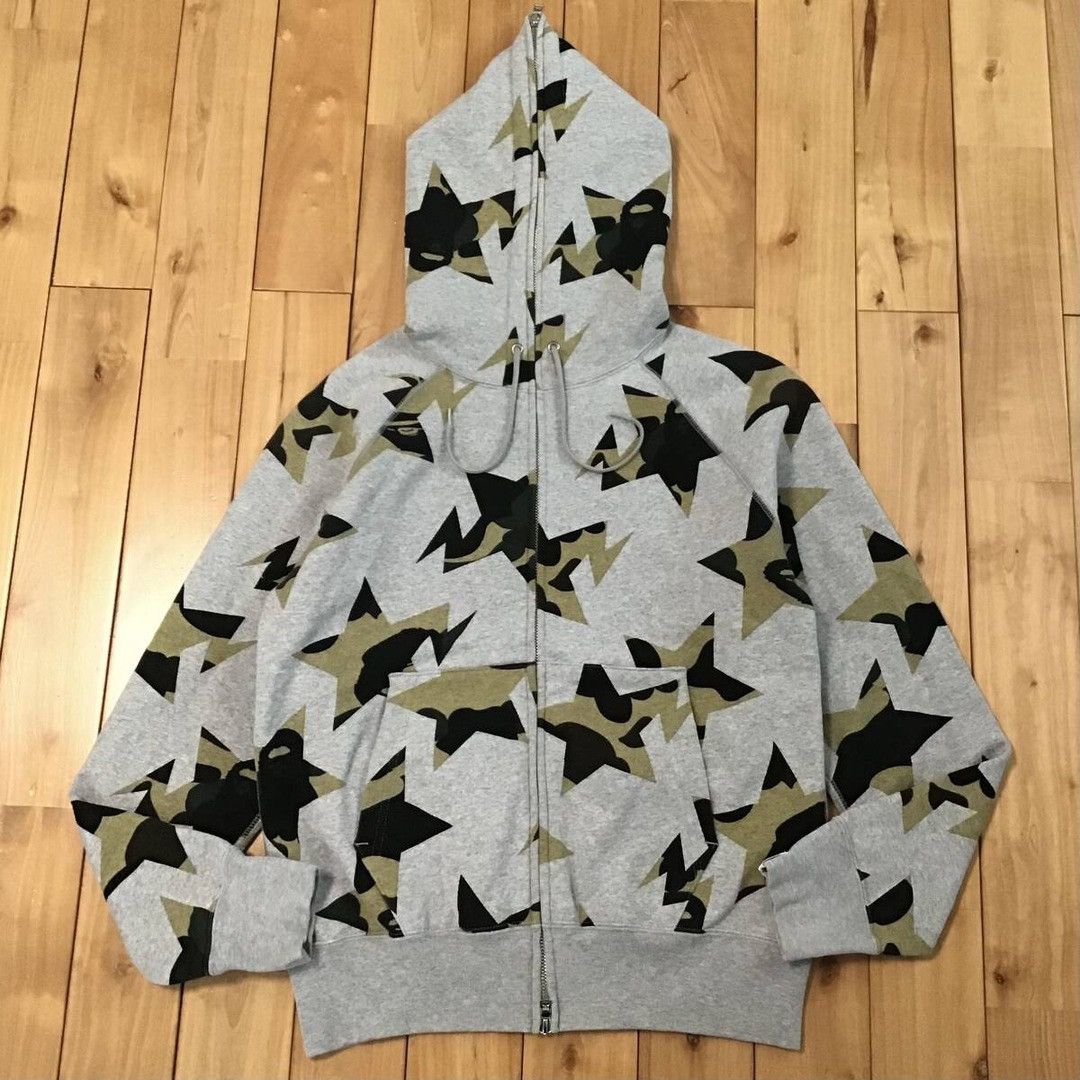Bape × Nigo BAPE Sta full zip hoodie a bathing ape star BAPE camo NIGO Size US S / EU 44-46 / 1 - 1 Thumbnail