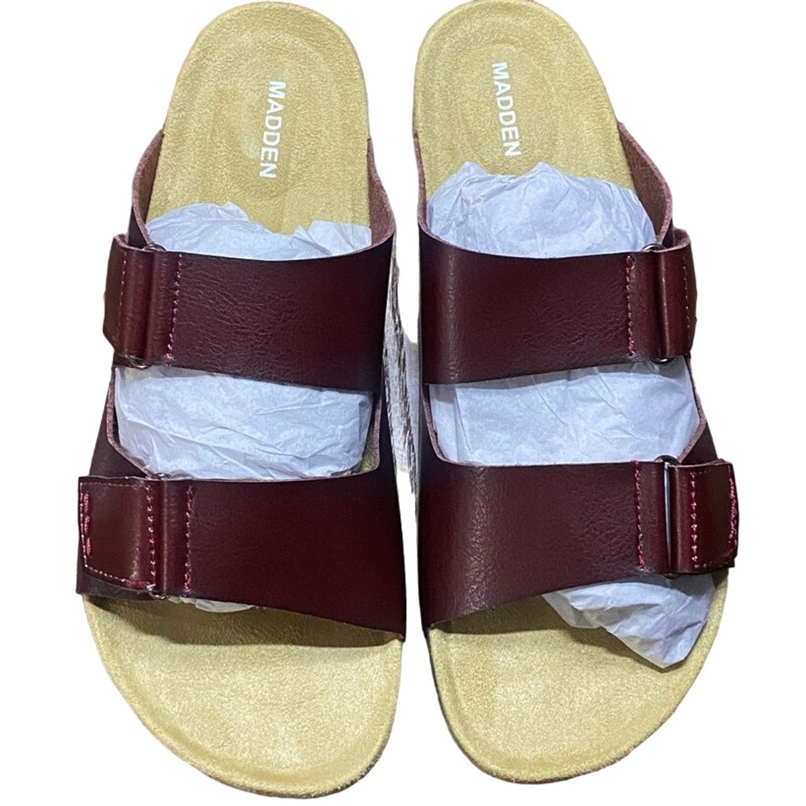 Steve Madden STEVE MADDEN Men's Tisson Double Strap Sandals Cognac 9.5 Size US 9.5 / EU 42-43 - 5 Thumbnail