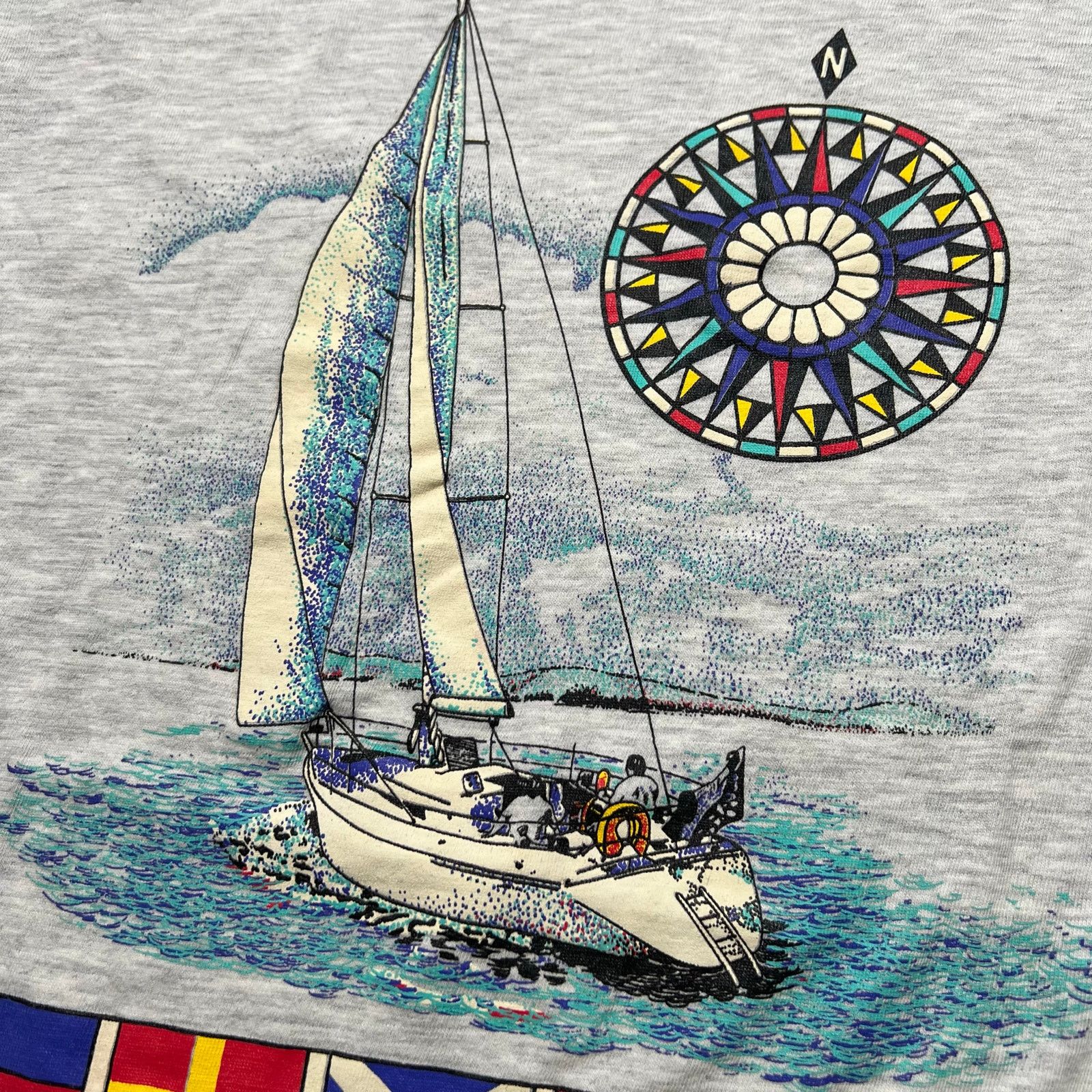 Vintage Vintage 90s Bermuda Travel T-Shirt Made In USA Sz L Travel Size US L / EU 52-54 / 3 - 3 Thumbnail