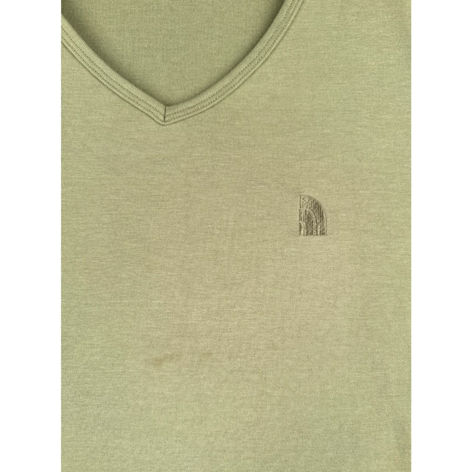 The North Face The North Face Shirt Women Medium Green V-Neck Short Sleeve Slim Fit Polyester Size M / US 6-8 / IT 42-44 - 6 Thumbnail