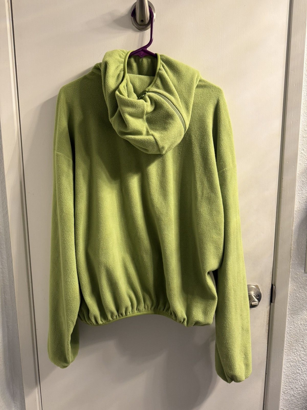Off-White × POST ARCHIVE FACTION (PAF) × Virgil Abloh PAF 4.0+ Neon Green Tech Fleece Size US M / EU 48-50 / 2 - 2 Thumbnail