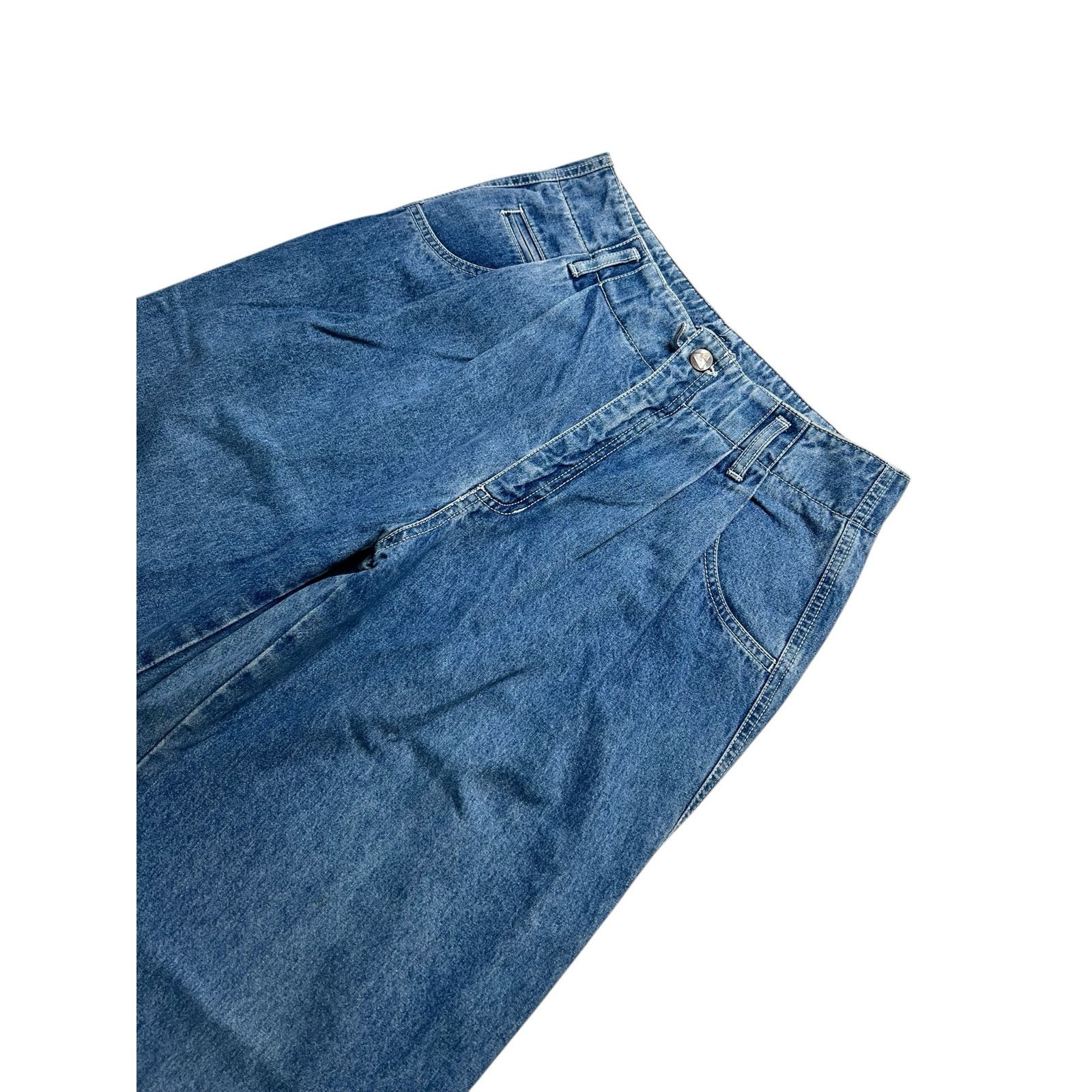 Vintage Vintage Lizwear Women’s Wide Leg Blue Denim Jeans Sz 10 Size 32" / US 10 / IT 46 - 5 Thumbnail