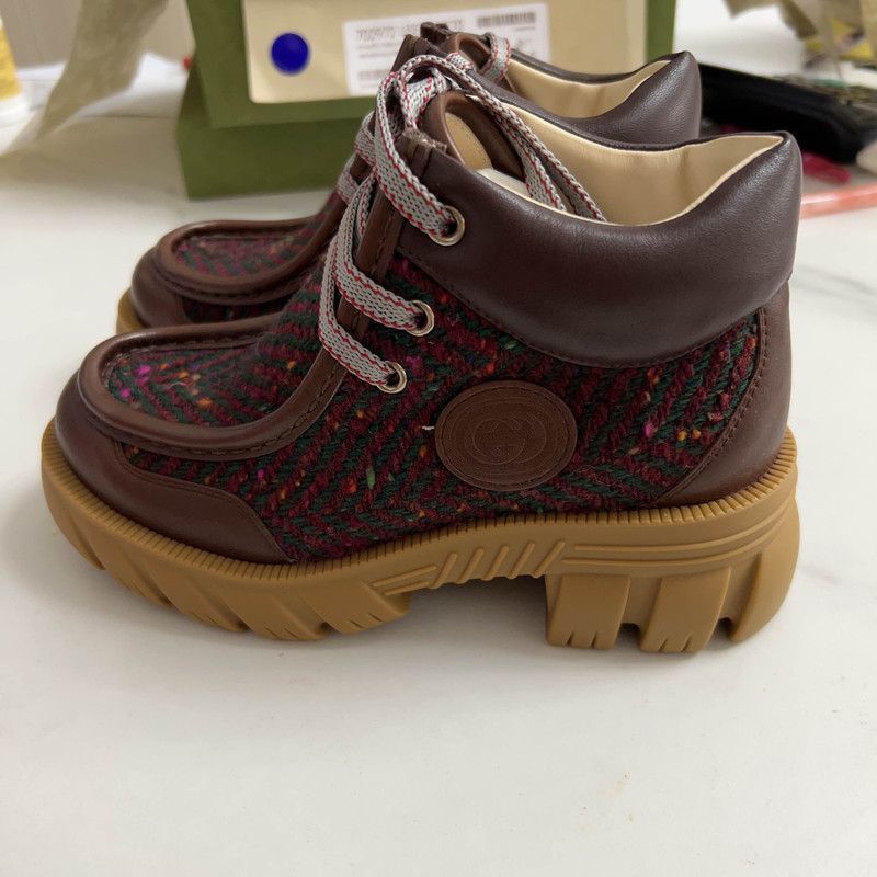 Other Gucci Stylish Brown Kids Boots - Size US 13 / EU 46 - 1 Thumbnail