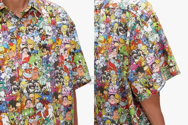 Vetements Vetements Cartoon Character Printed Short Sleeve Shirt Size US XS / EU 42 / 0 - 6 Thumbnail