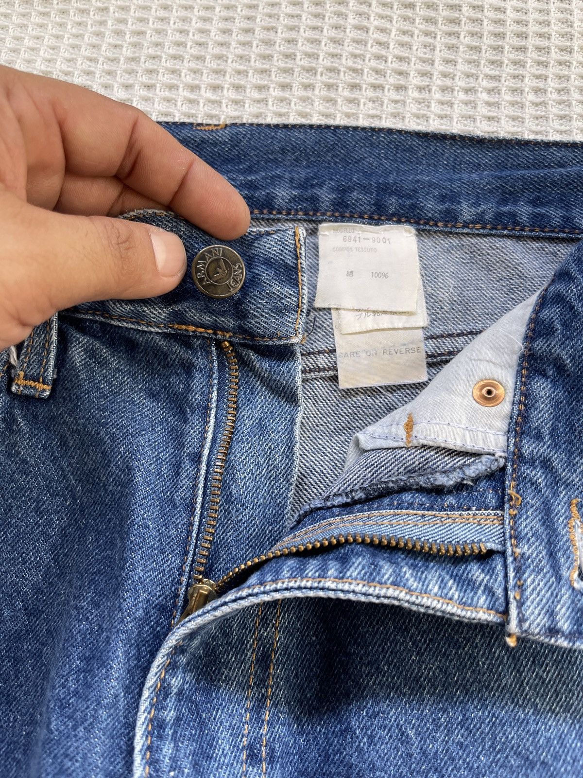 Giorgio Armani Rare🔥Vintage GA ARMANI JEANS Baggy Fit Jeans Size US 28 / EU 44 - 8 Thumbnail