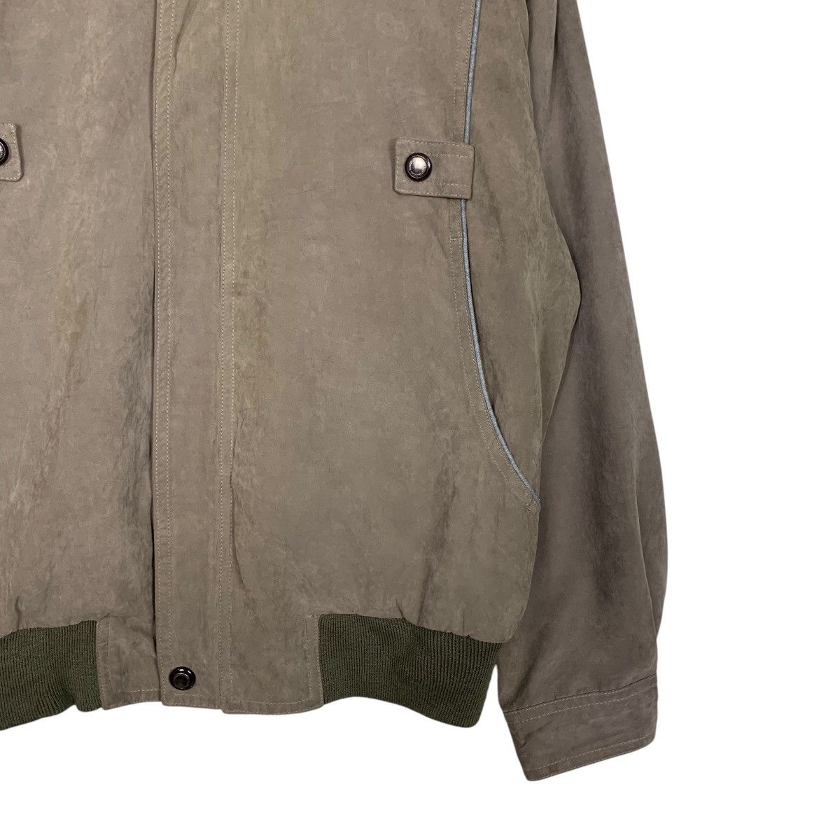 Vintage 90's CLAUDIO VALENTINO Suede Bomber Jacket #2724-C123 Size US L / EU 52-54 / 3 - 4 Thumbnail