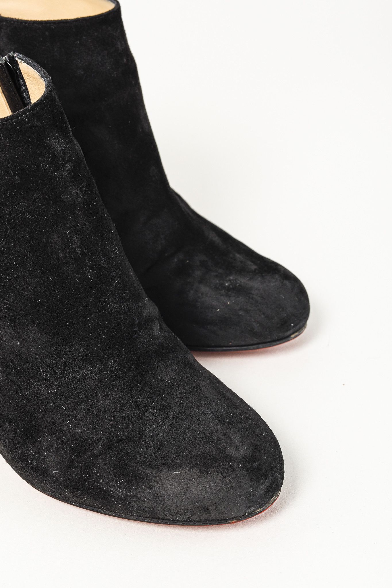 Christian Louboutin Christian Louboutin Belle 85 Veau Velours Ankle Booties Size US 9.5 / IT 39.5 - 6 Thumbnail
