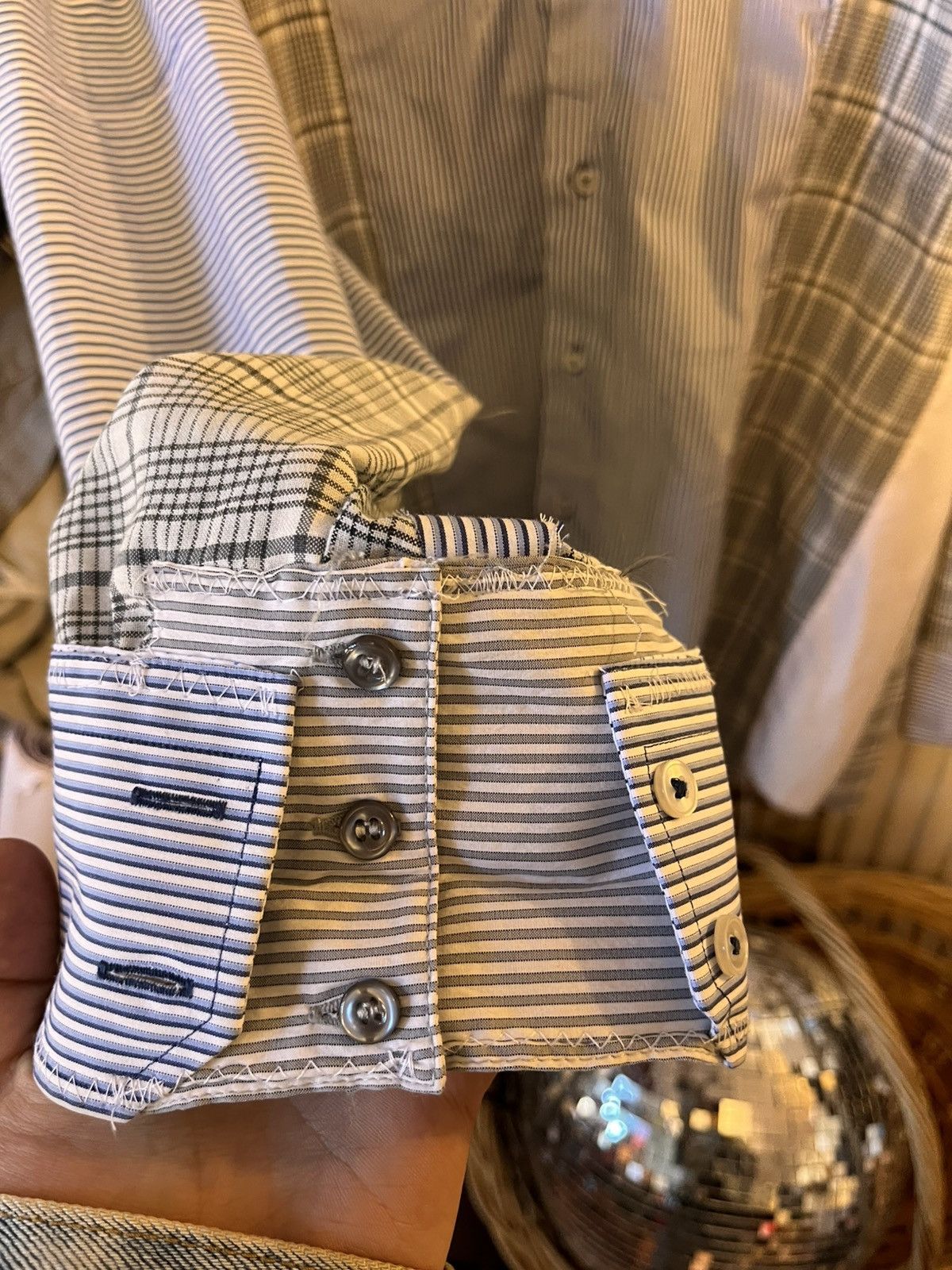 Handmade handmade upcycled shirt Size M / US 6-8 / IT 42-44 - 3 Thumbnail