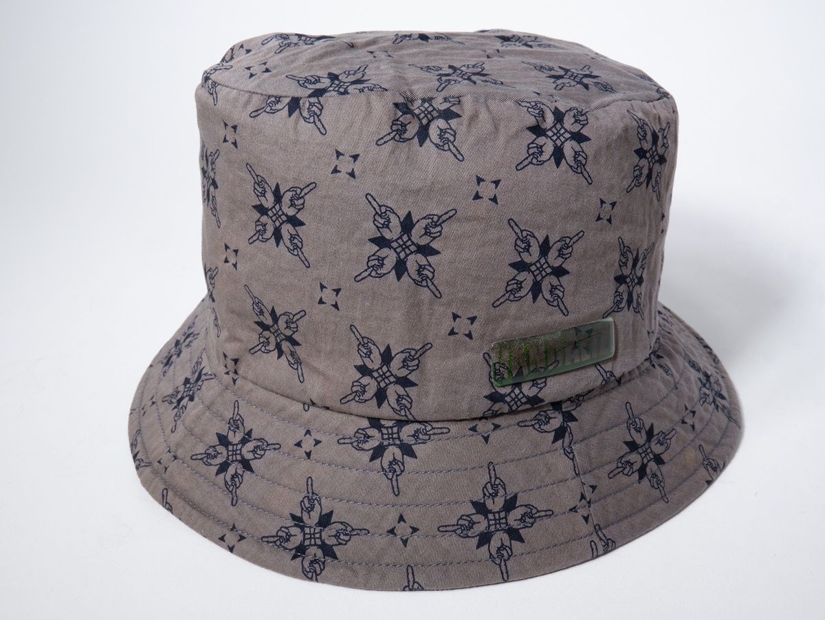 Japanese Brand × Vandalize VANDALIZE All-over Pattern middle finger Cotton bucket Hat Size ONE SIZE - 1 Thumbnail